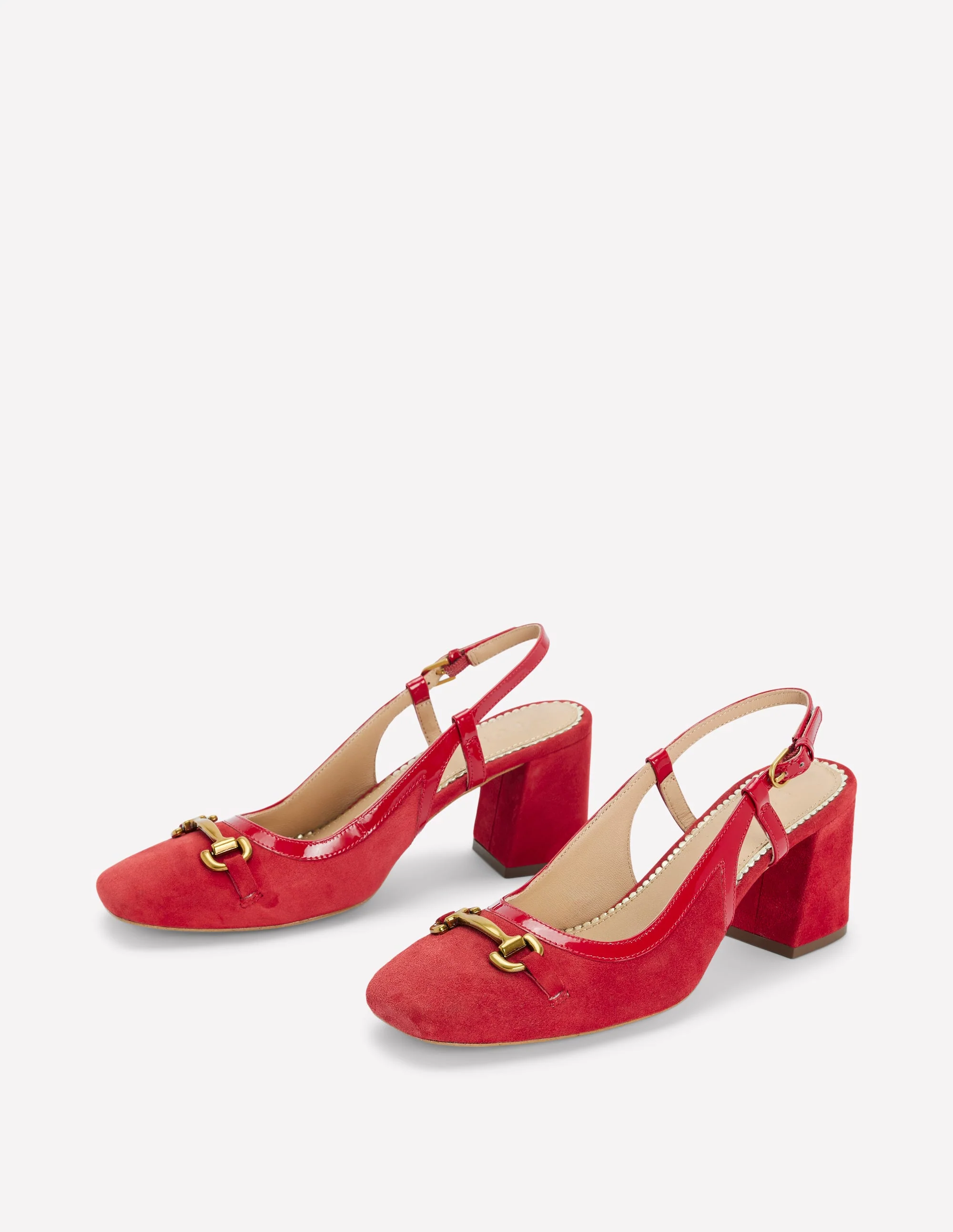 Iris Absatzschuhe mit Trensendetail und Fersenriemen-Briefkastenrot - Image 3