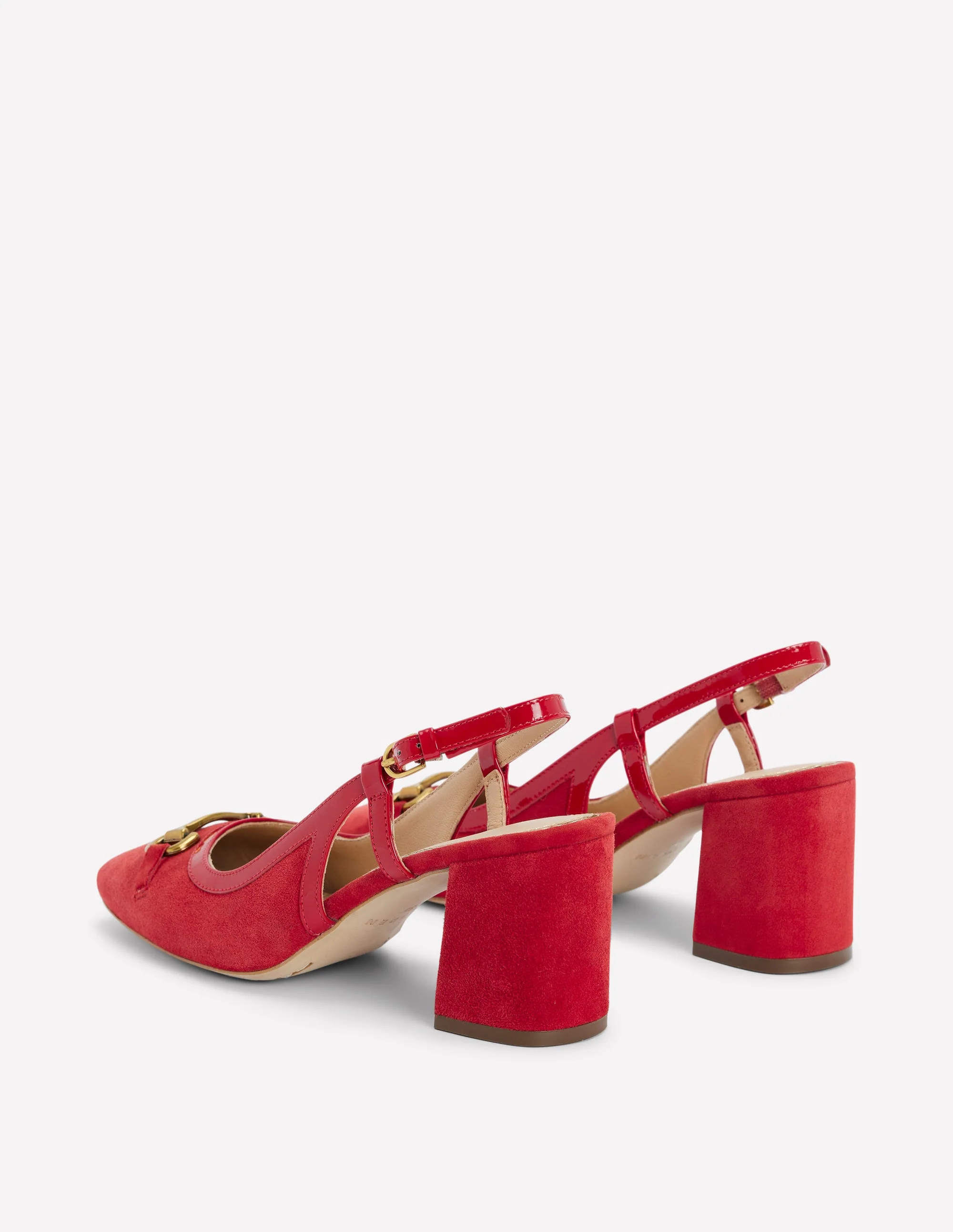 Iris Absatzschuhe mit Trensendetail und Fersenriemen-Briefkastenrot - Image 5