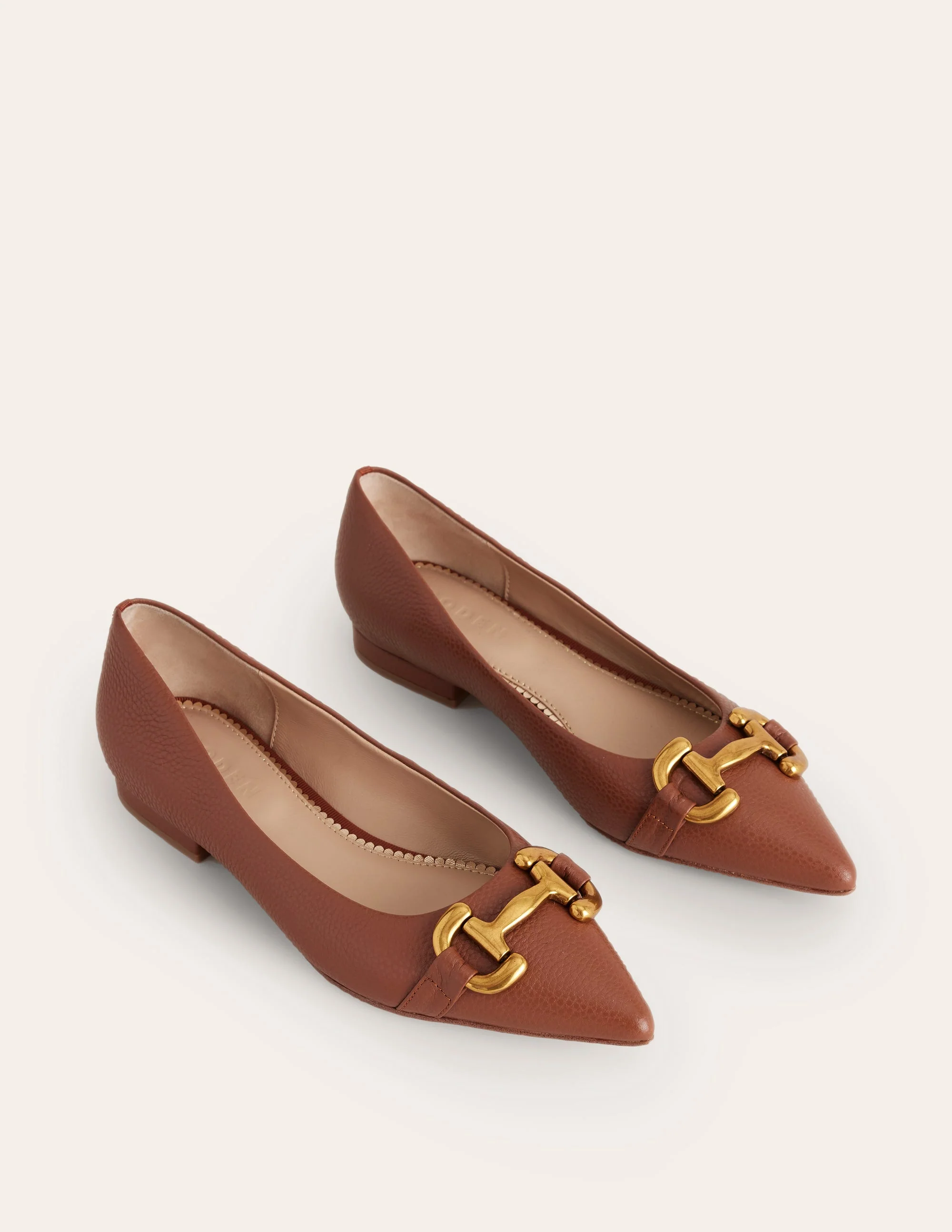 Iris Ballerinas mit Trensendetail-Hellbraun - Image 3