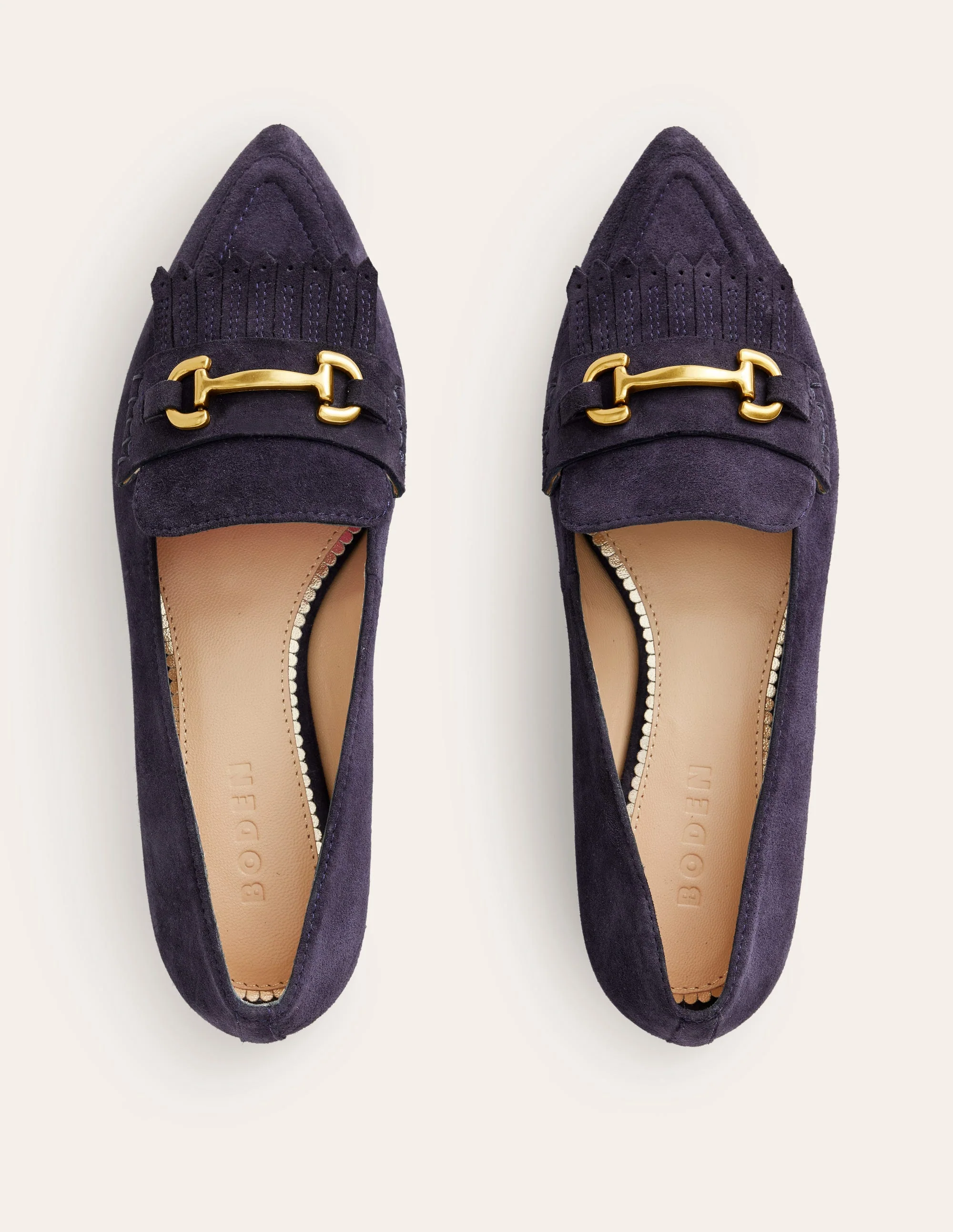 Iris Ghillie-Loafer-Marineblau Veloursleder - Image 5