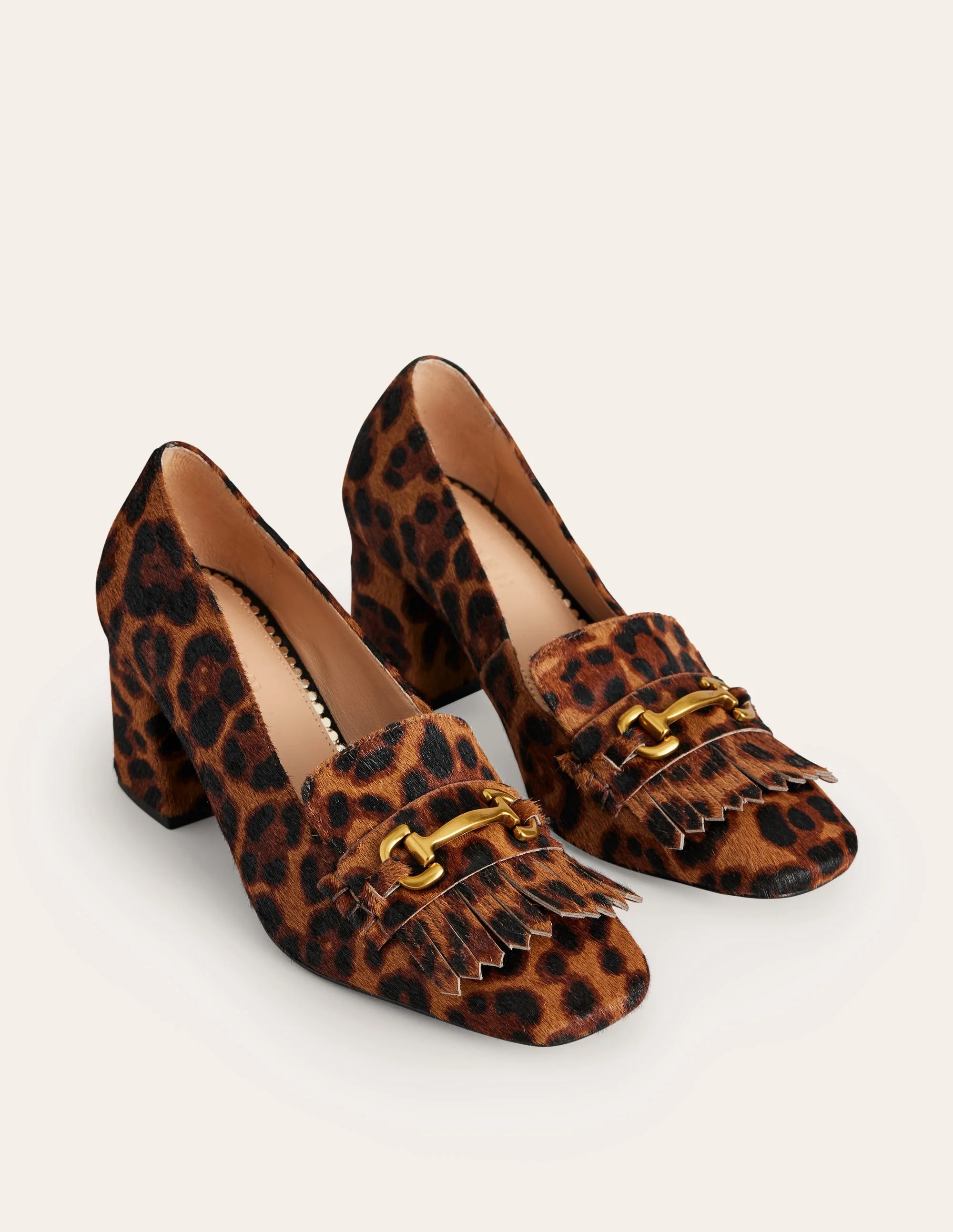 Iris Ghillie Loafer mit Absatz-Mohair, Leopardenmuster - Image 3