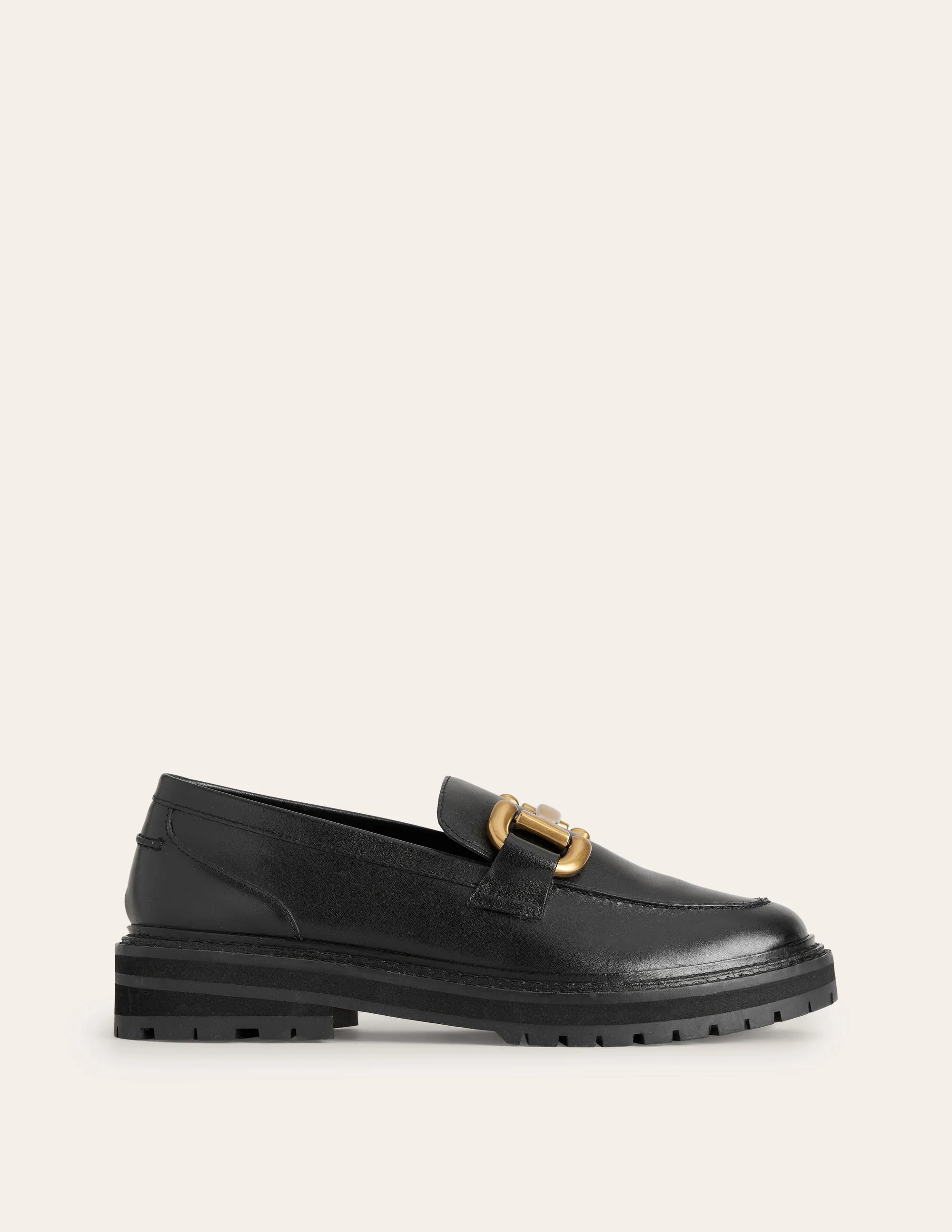 Iris Klobige Loafer mit Trensendetail-Schwarz - Image 2
