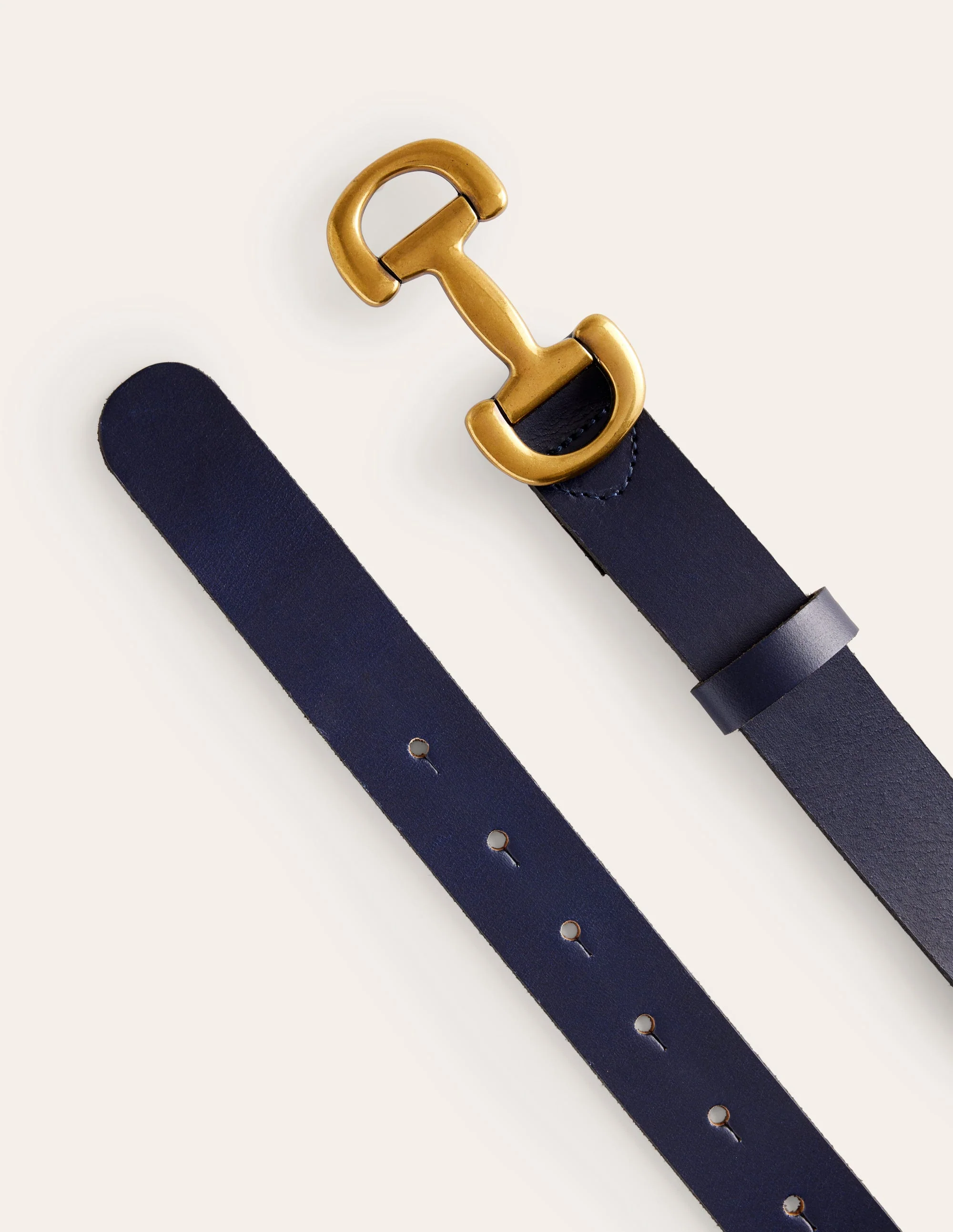 Iris Ledergürtel mit Trensendetail-Aqua Marine Marl - Image 3