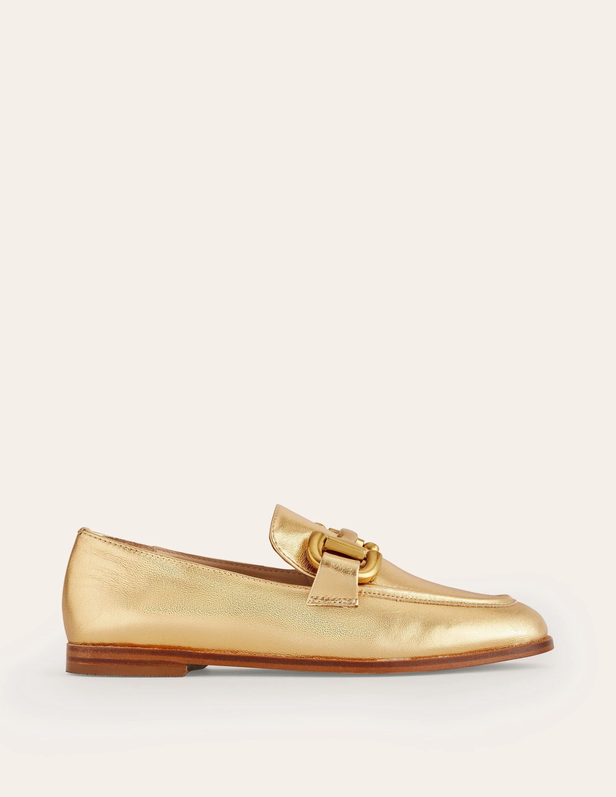 Iris Loafer mit Trensendetail-Gold Leder - Image 2