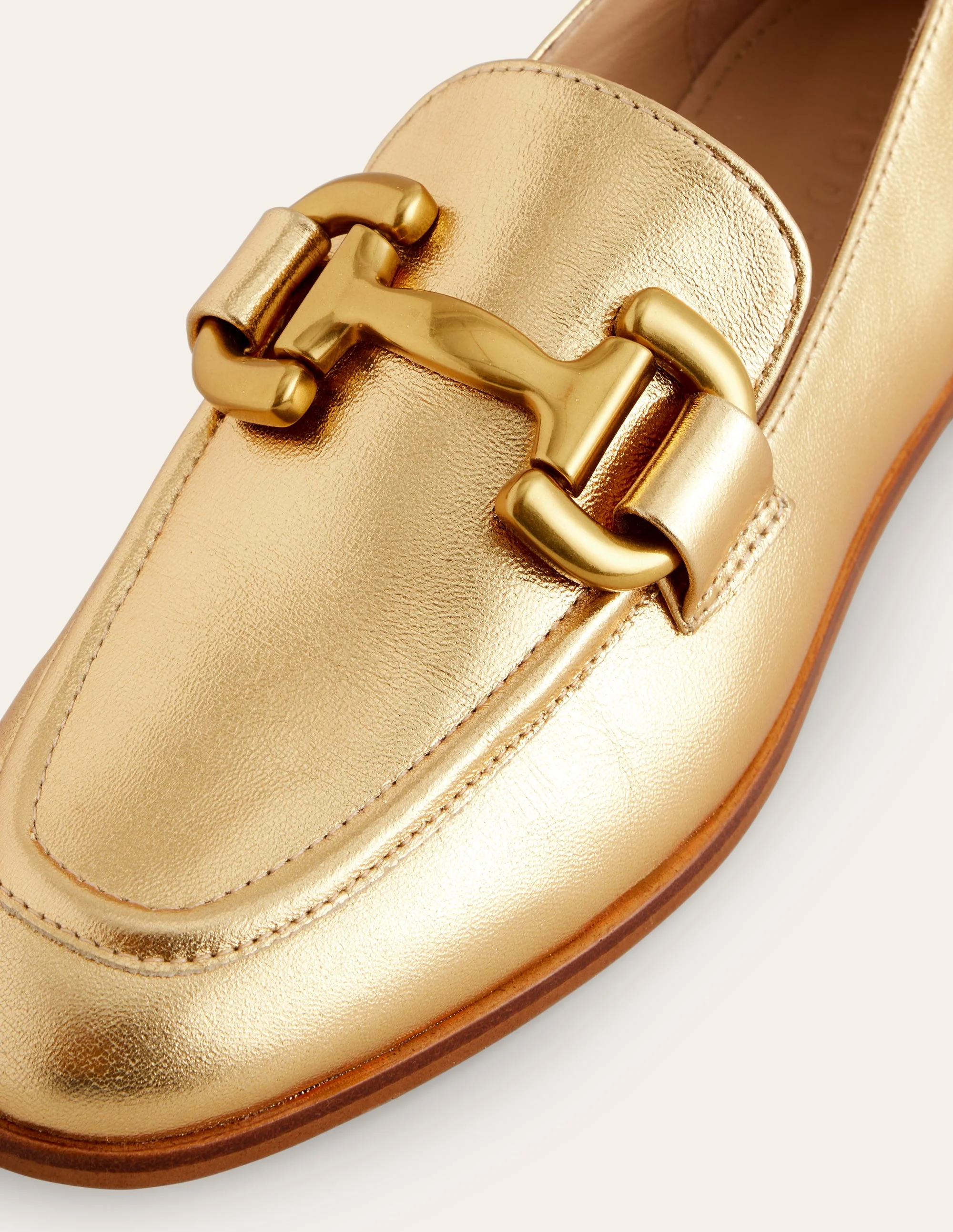 Iris Loafer mit Trensendetail-Gold Leder - Image 4