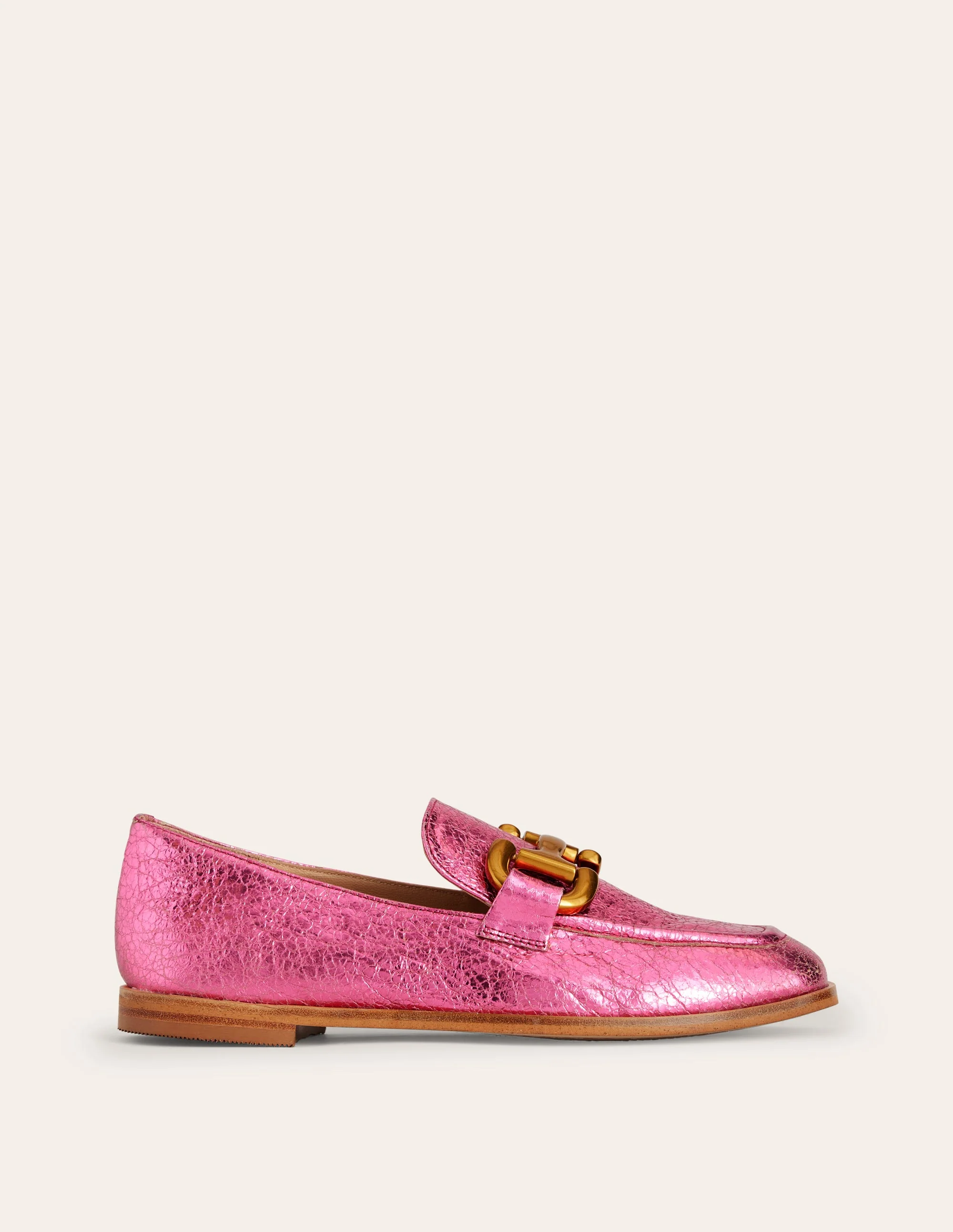 Iris Loafer mit Trensendetail-Leuchtendes Pink Metallic-Leder - Image 2