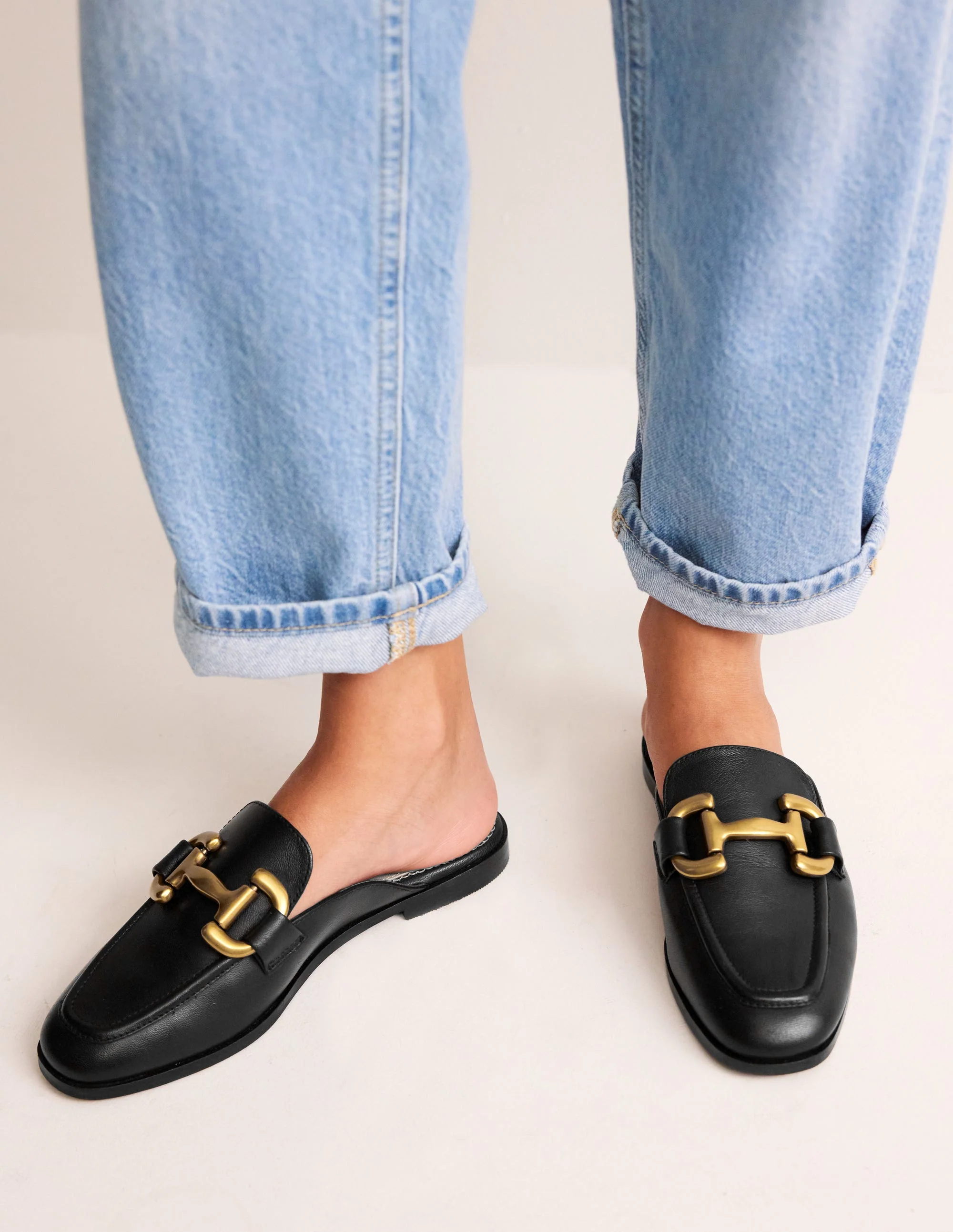 Iris Pantoletten-Loafer mit Trensendetail-Schwarz - Image 2