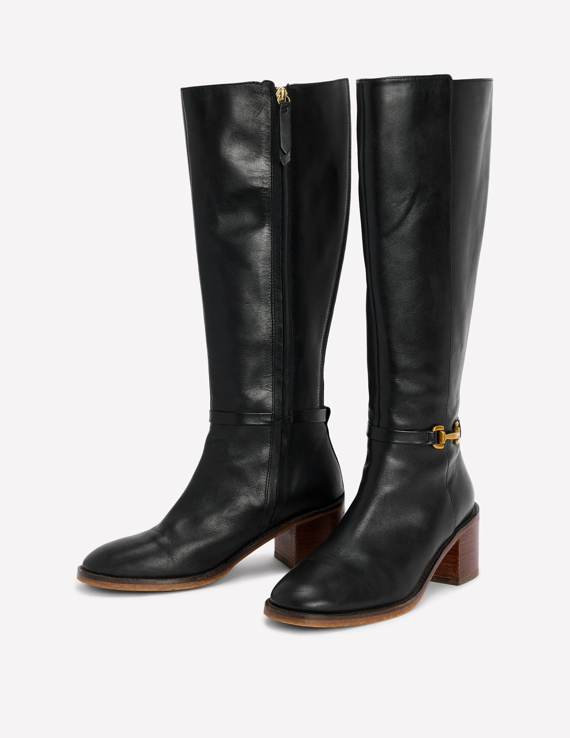 Iris Stiefel mit Absatz und Trensendetail-Schwarz - Image 3