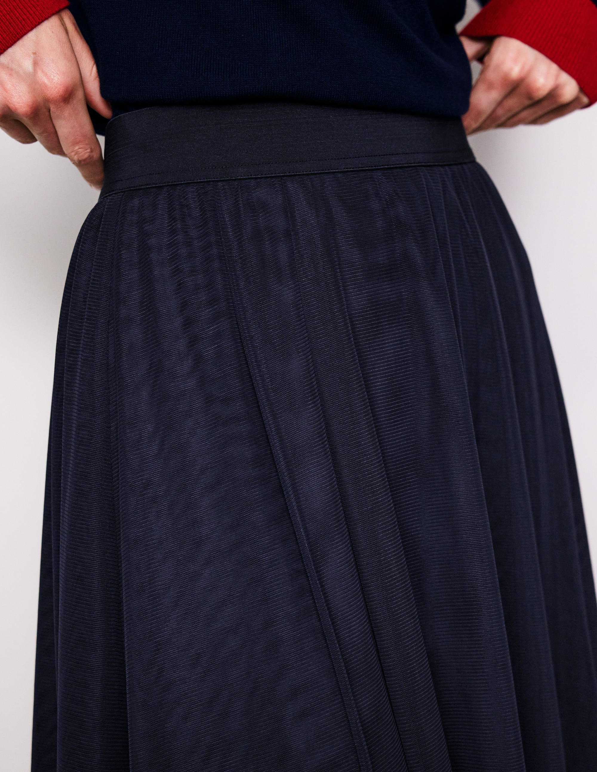 Isabella Tüll-Midirock-Aqua Marine Marl - Image 2