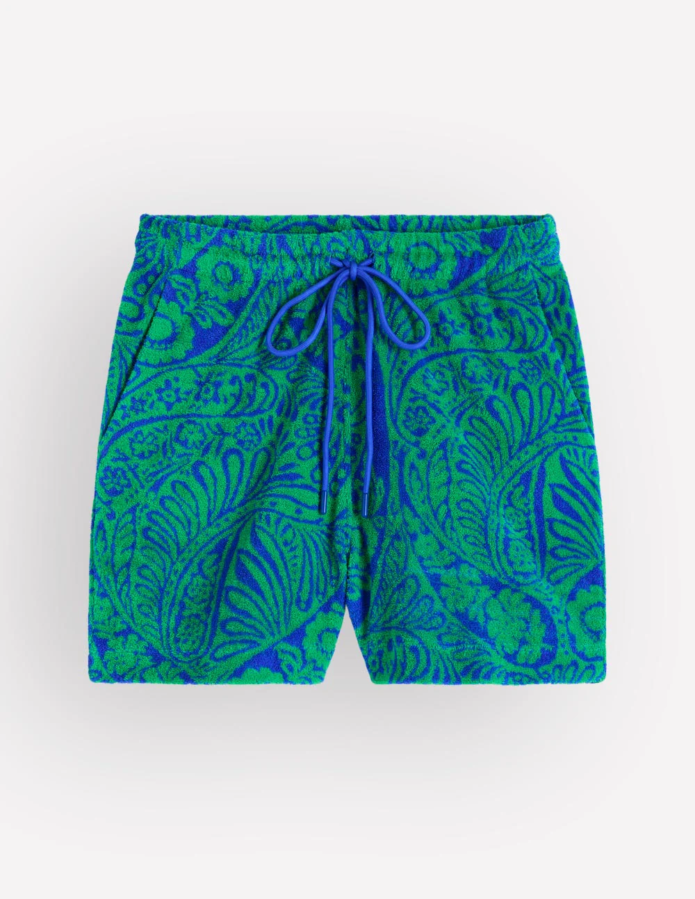 Islington Frottee-Shorts-Grün/Blau, Verwunschenes Paisleymuster - Image 5