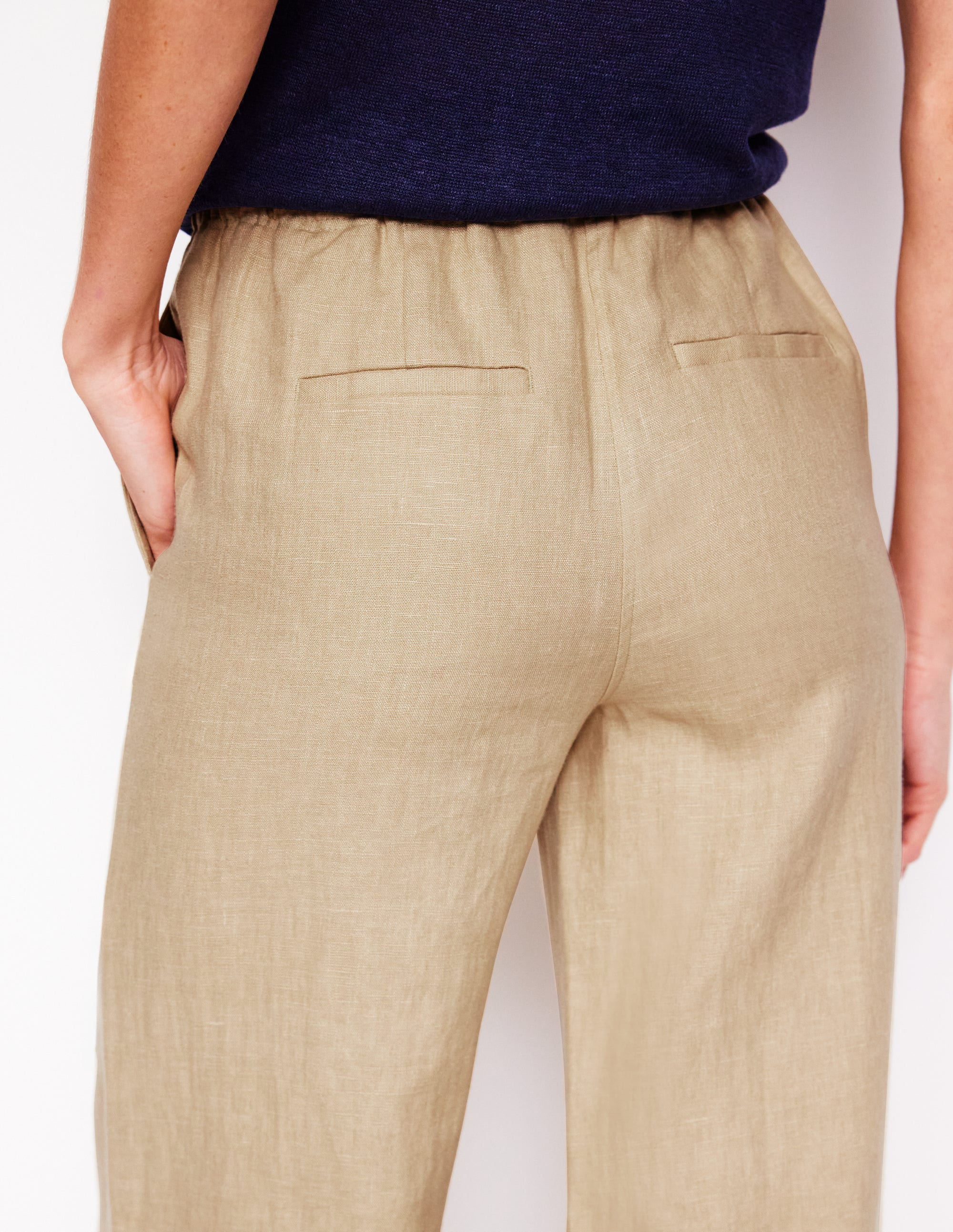 Islington Leinenhose-Beige - Image 2