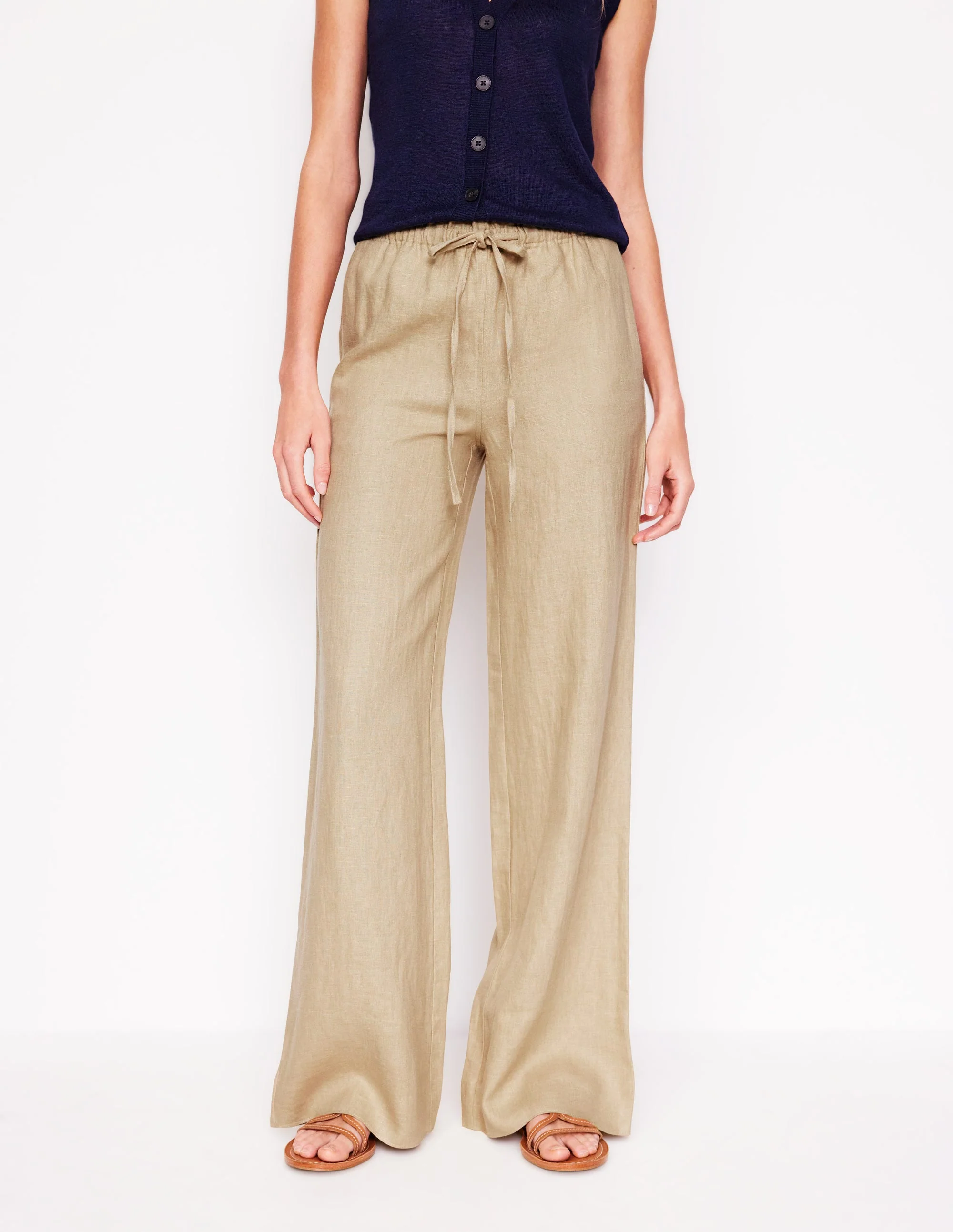 Islington Leinenhose-Beige - Image 5