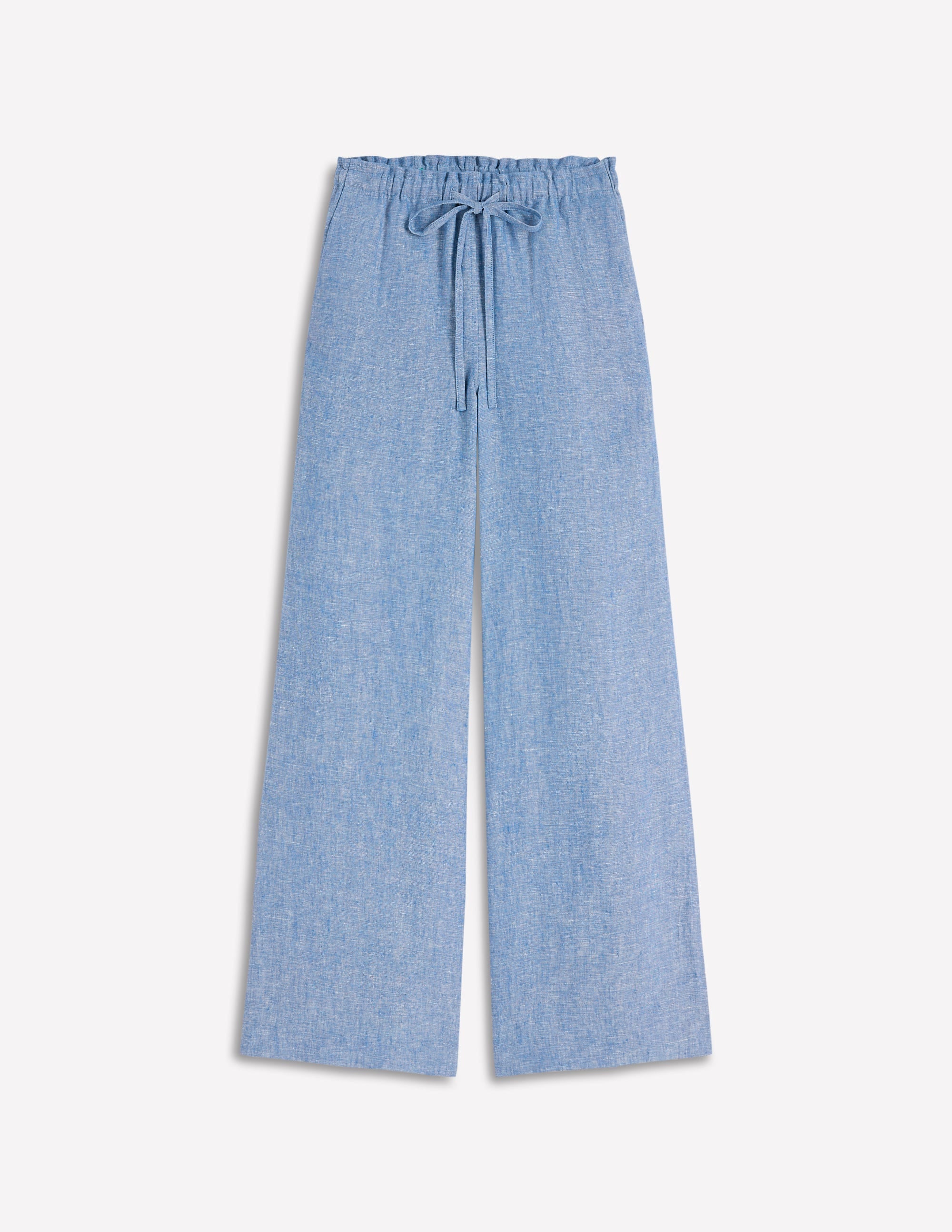 Islington Leinenhose-Blauer Faux Uni - Image 6