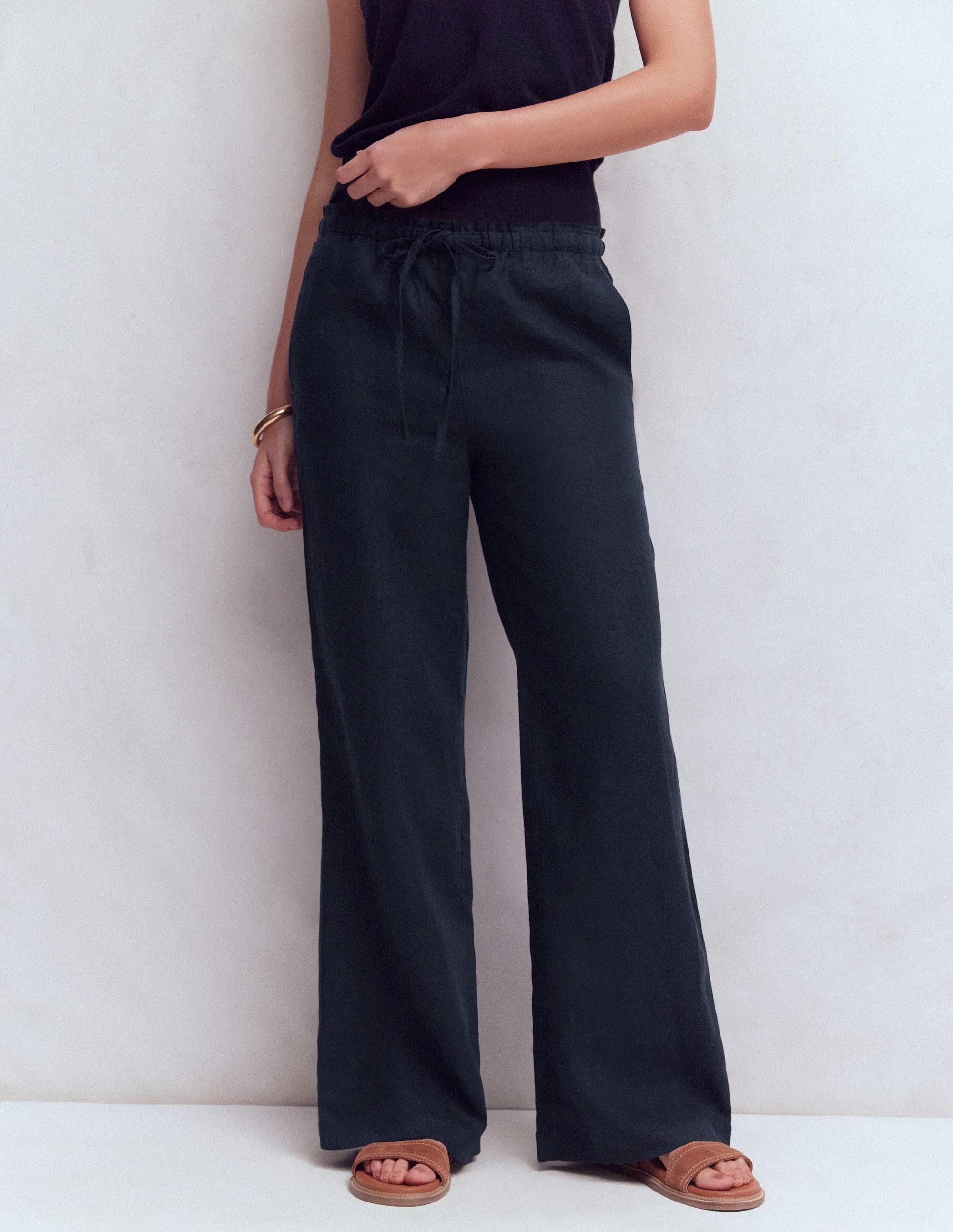 Islington Leinenhose-Marineblau - Image 4