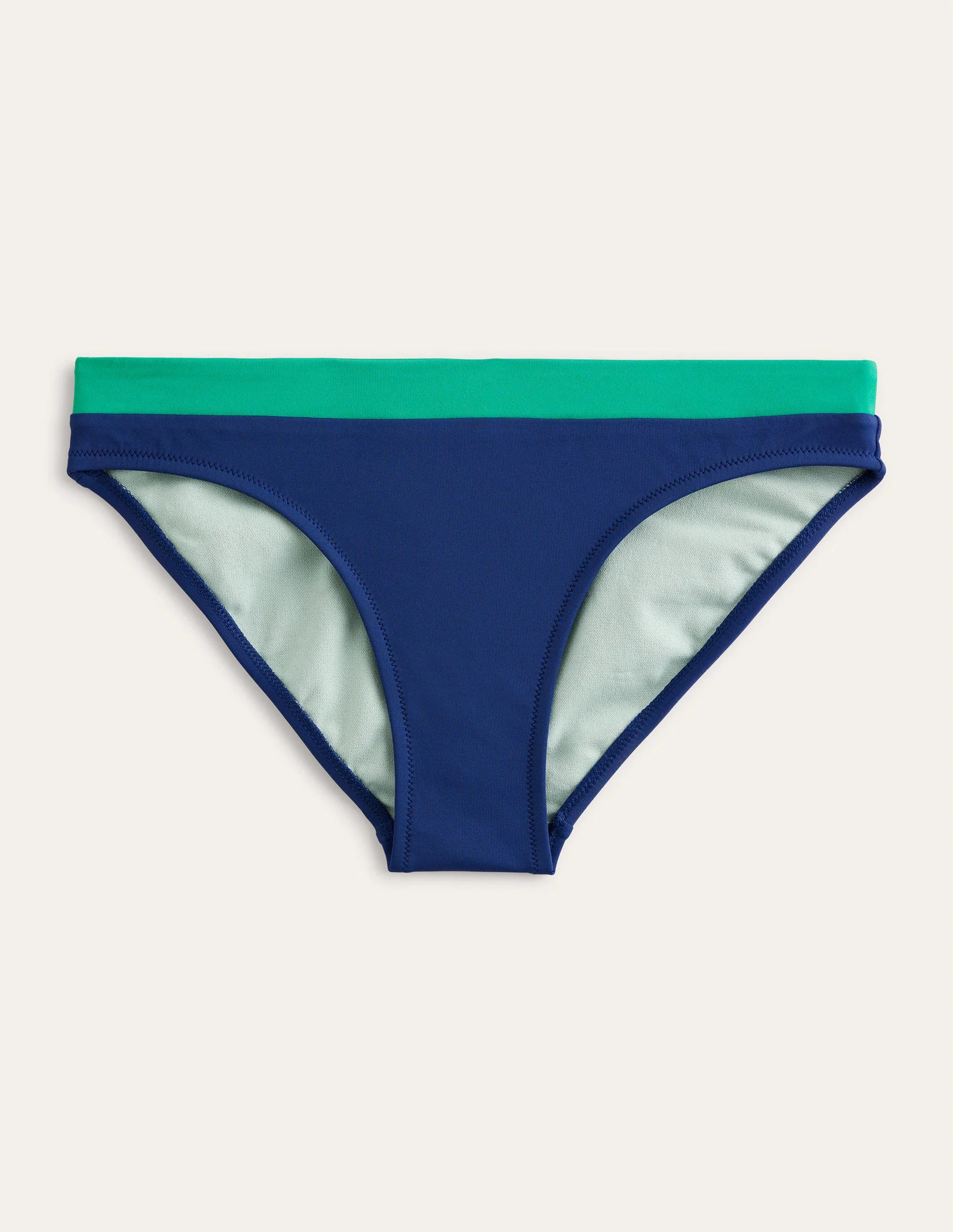 Ithaca Bikinihose mit Einsatz-Marineblau, Ozean-Blockfarben - Image 5