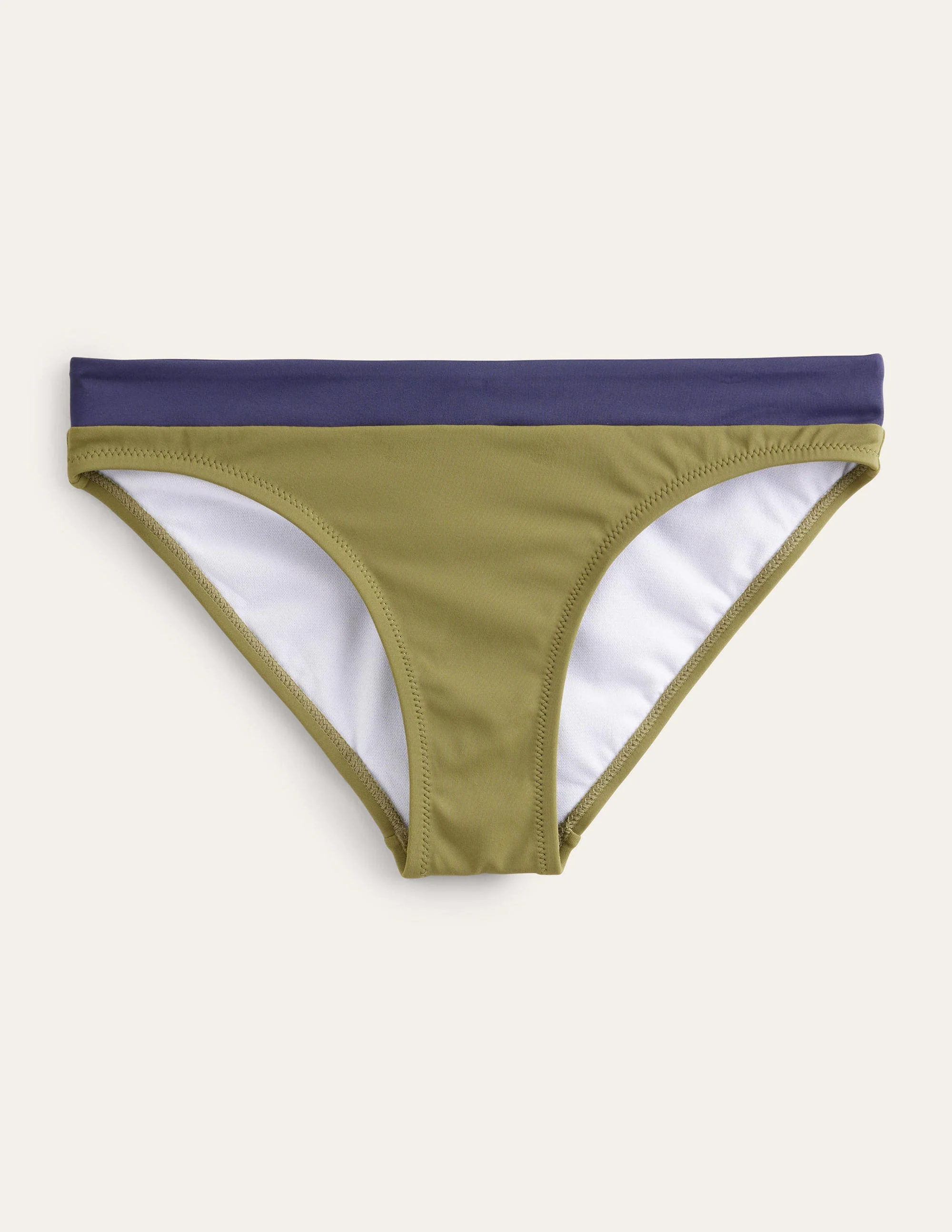 Ithaca Bikinihose mit Einsatz-Schilfgrün, Blockfarben - Image 2