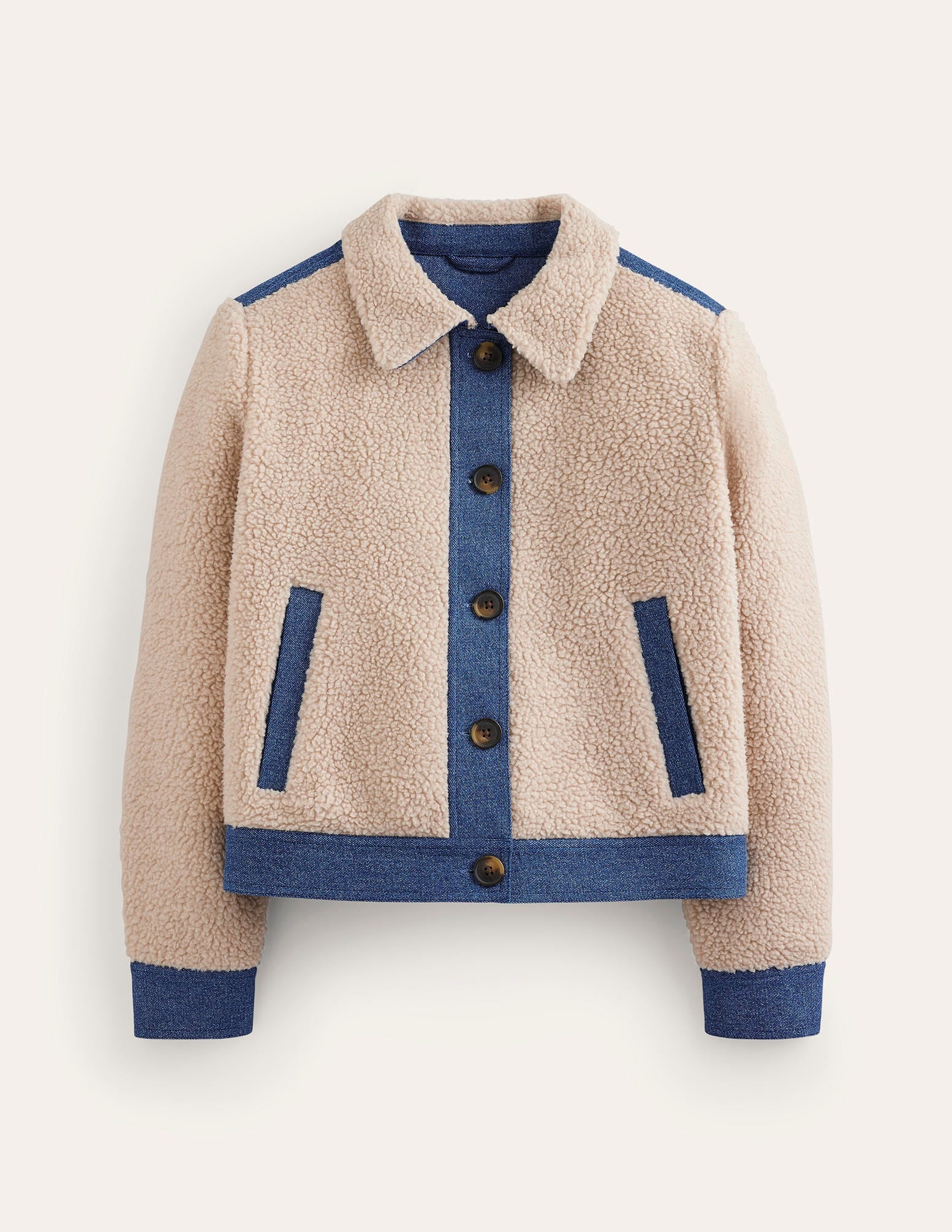Jacke aus Teddyfell-Mix-Seil, Medium Vintage - Image 5