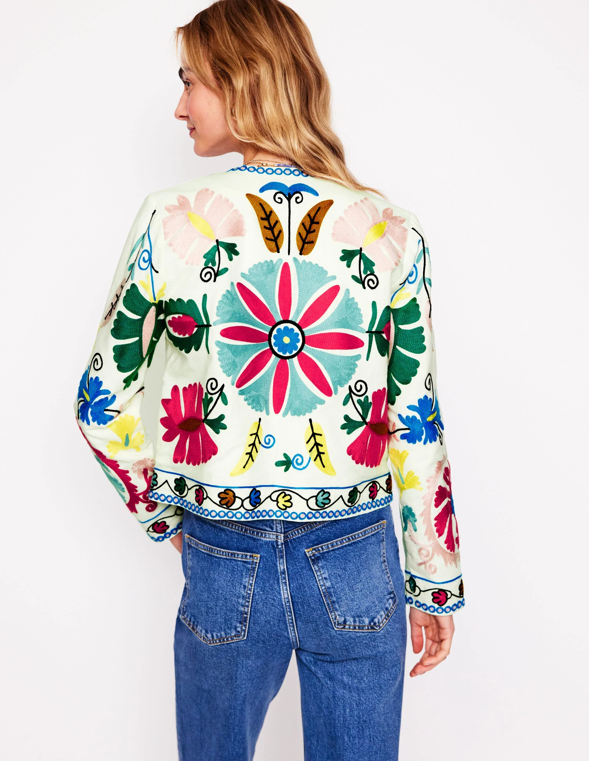Jacke mit Stickerei-Bunt Stickerei - Image 3