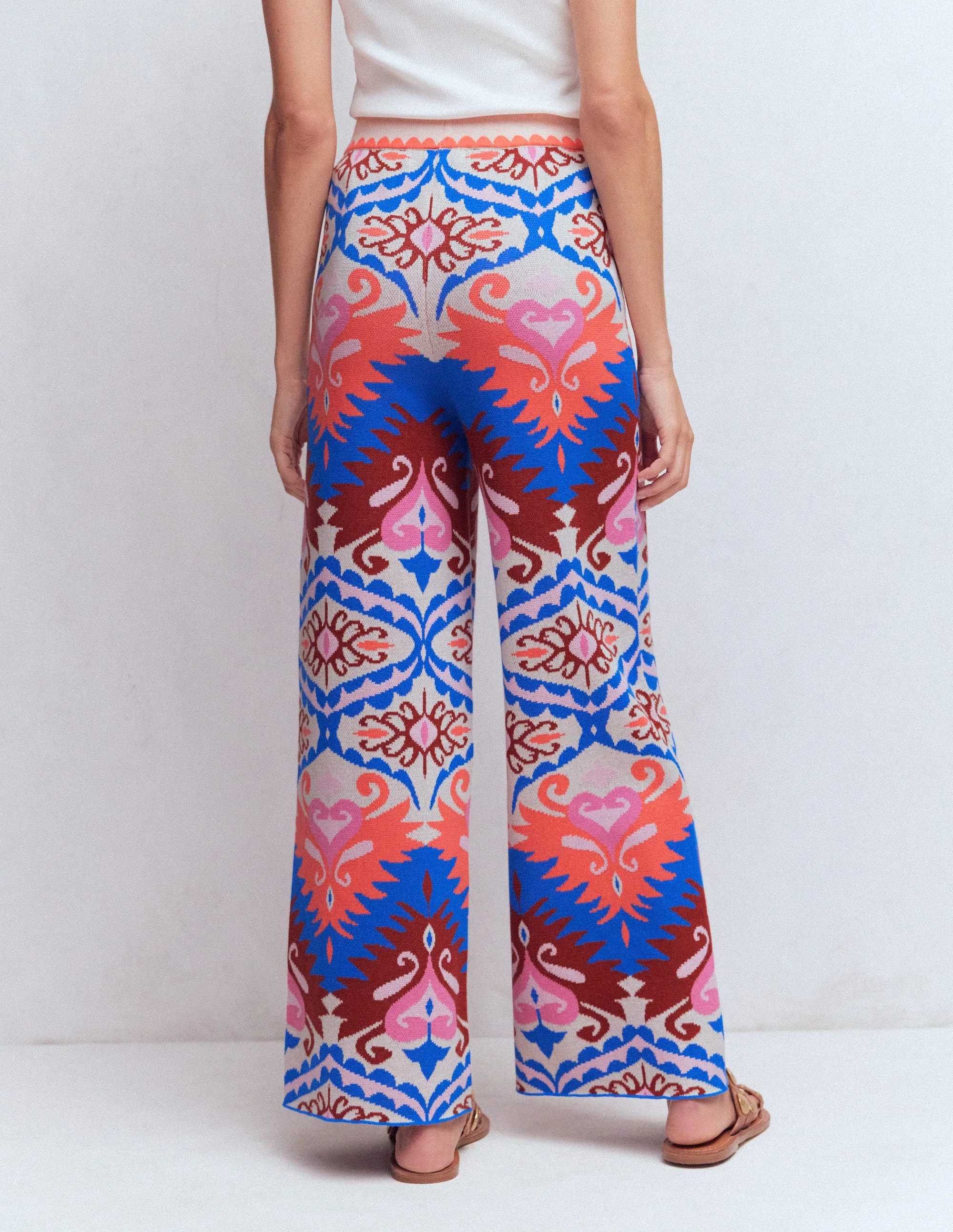 Jacquard-Strickhose-Bunt Aztekenmuster - Image 3