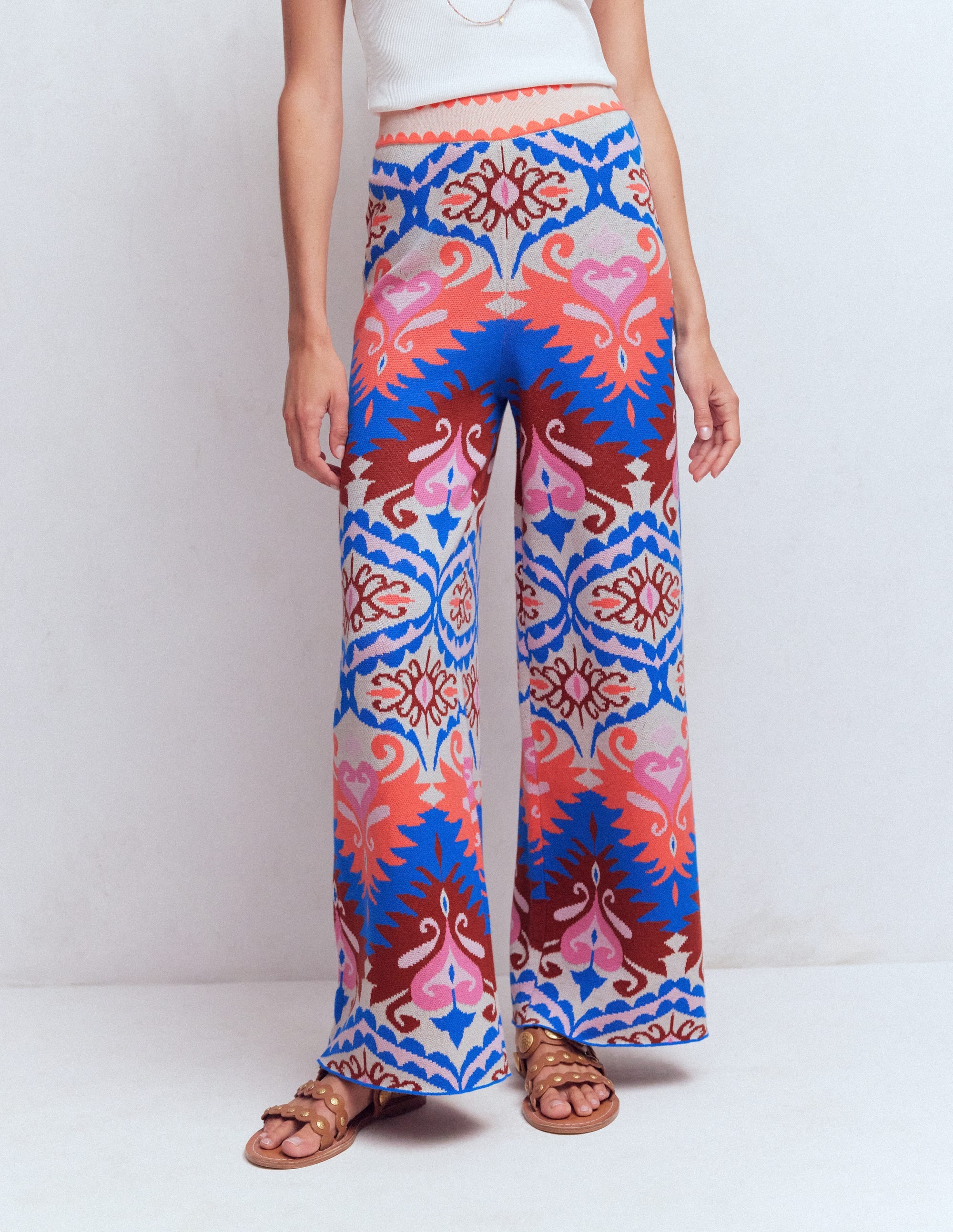 Jacquard-Strickhose-Bunt Aztekenmuster - Image 5