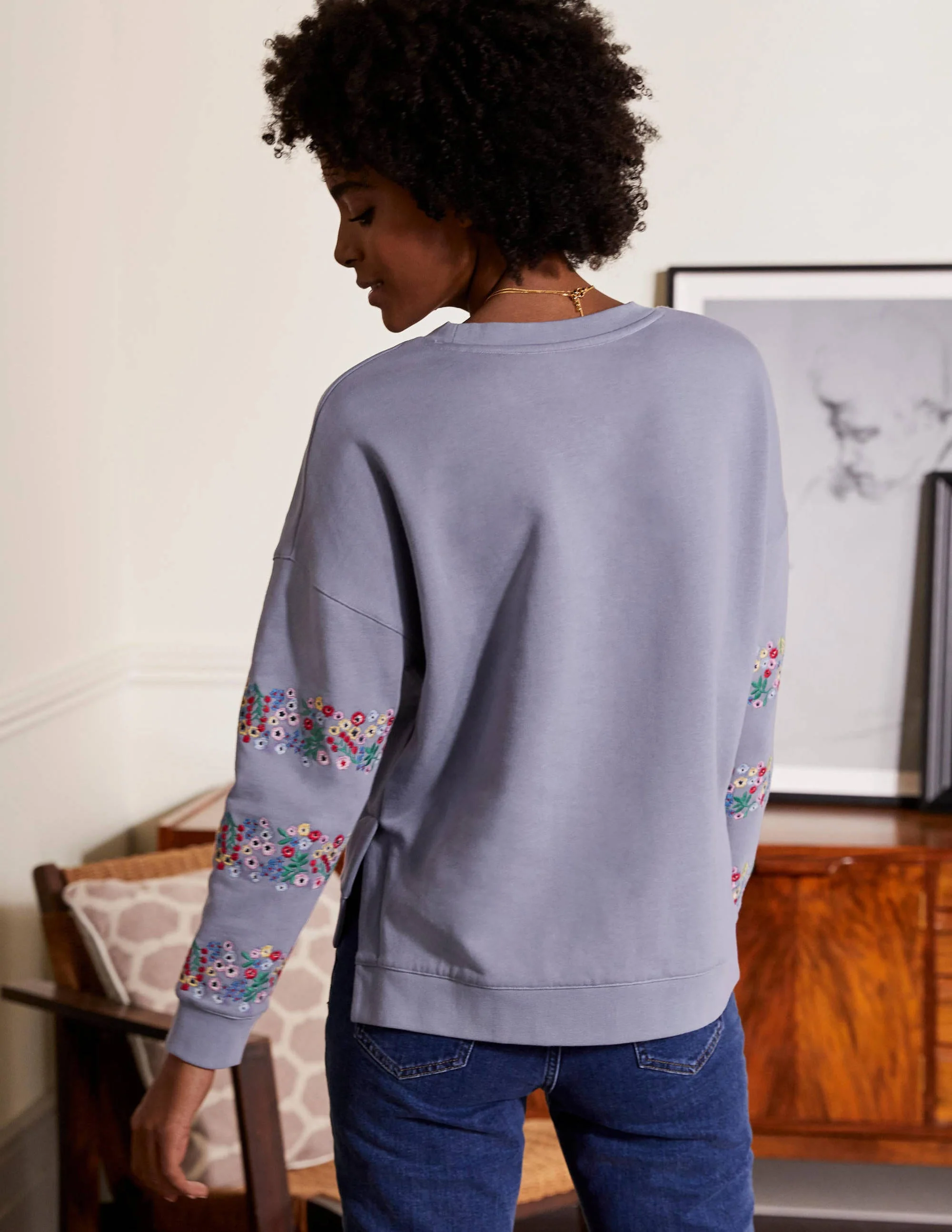 Jasmine Sweatshirt-Flussblau - Image 3