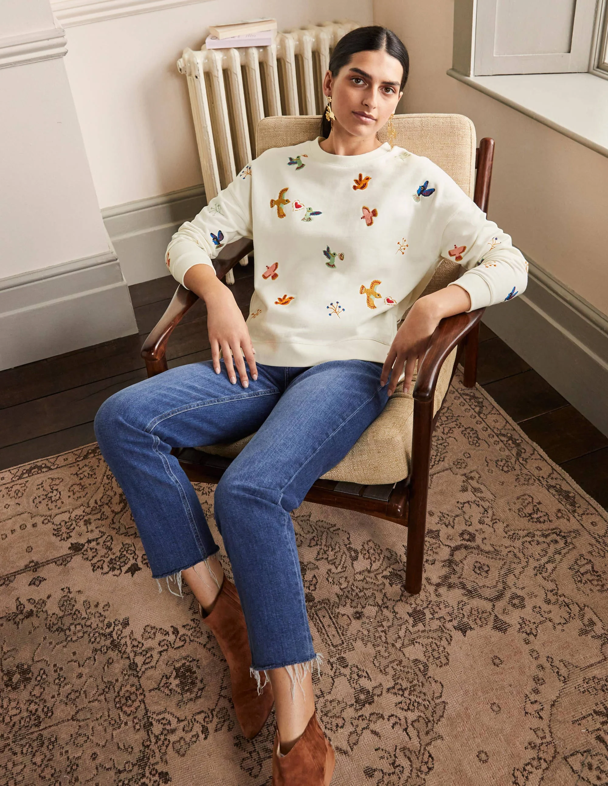 Jasmine Sweatshirt-Naturweiß/Bunt, Stickerei - Image 4
