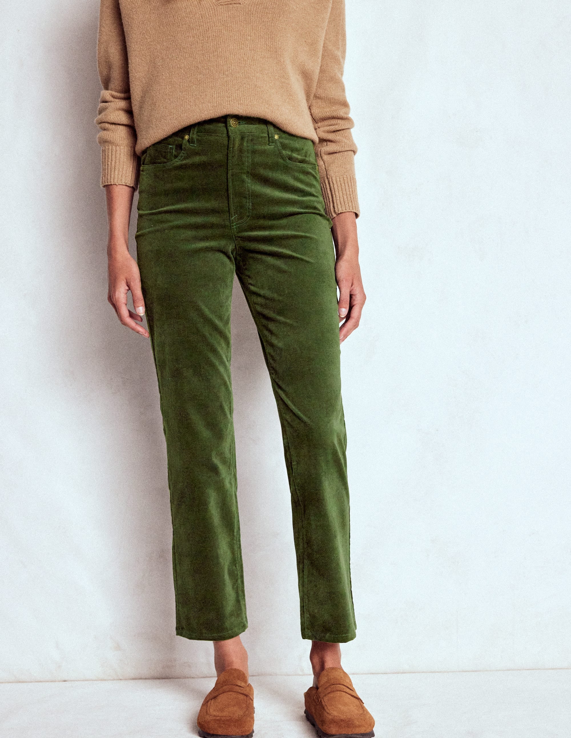 Jeans aus Veloursamt mit geradem Bein-Douglasie - Image 4
