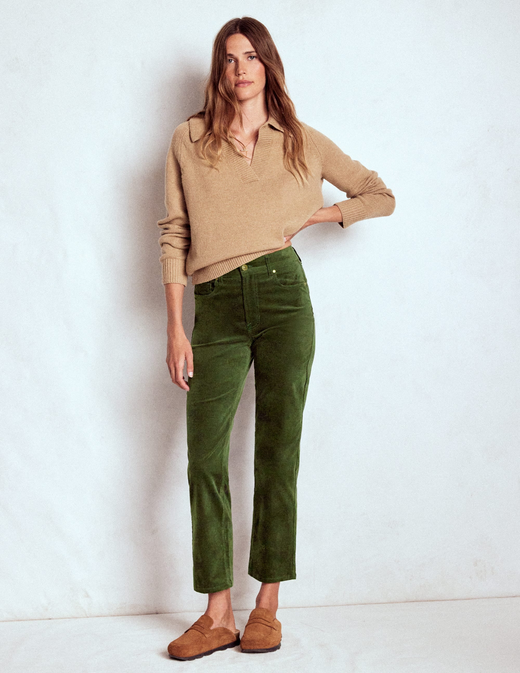 Jeans aus Veloursamt mit geradem Bein-Douglasie - Image 6