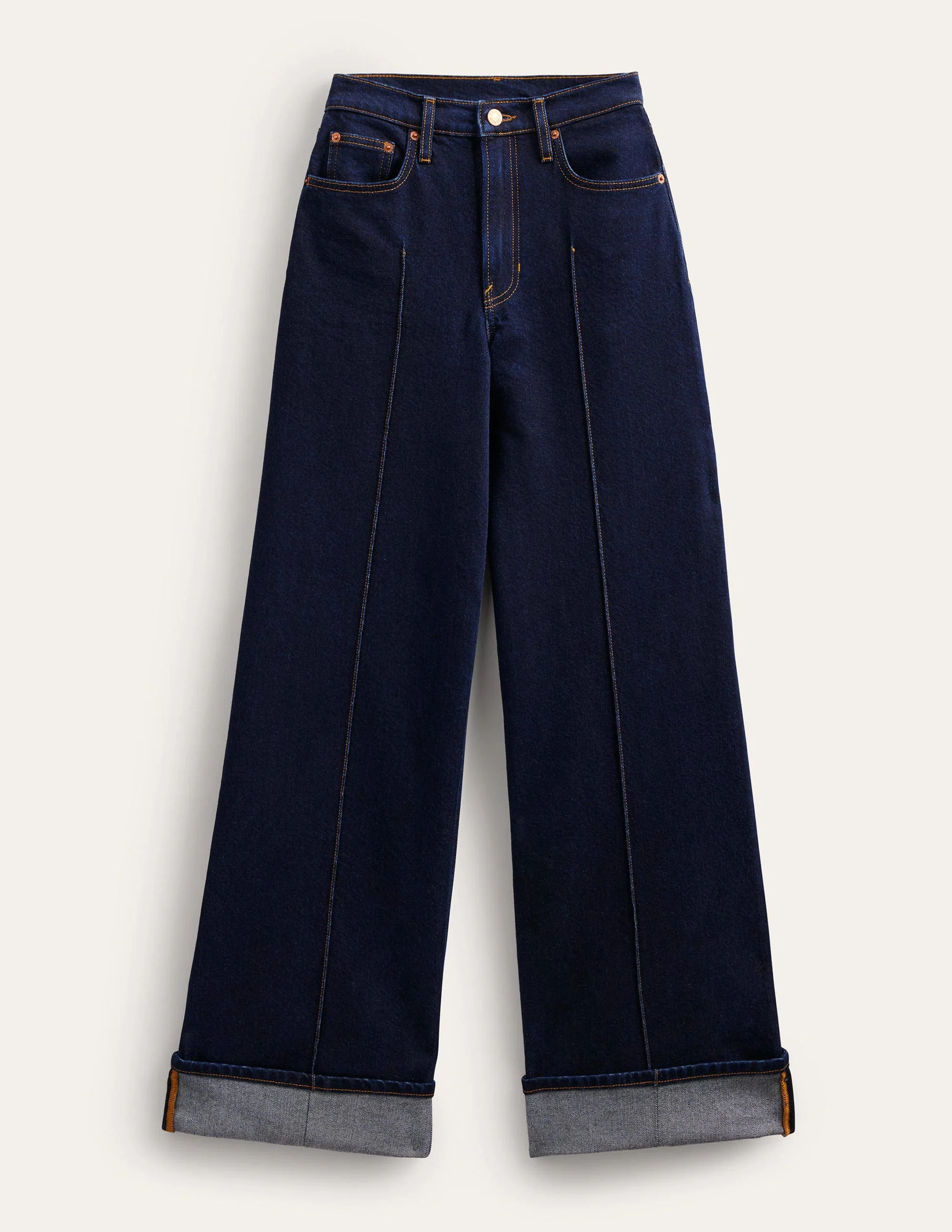 Jeans mit Aufschlag-Indigoblau - Image 6