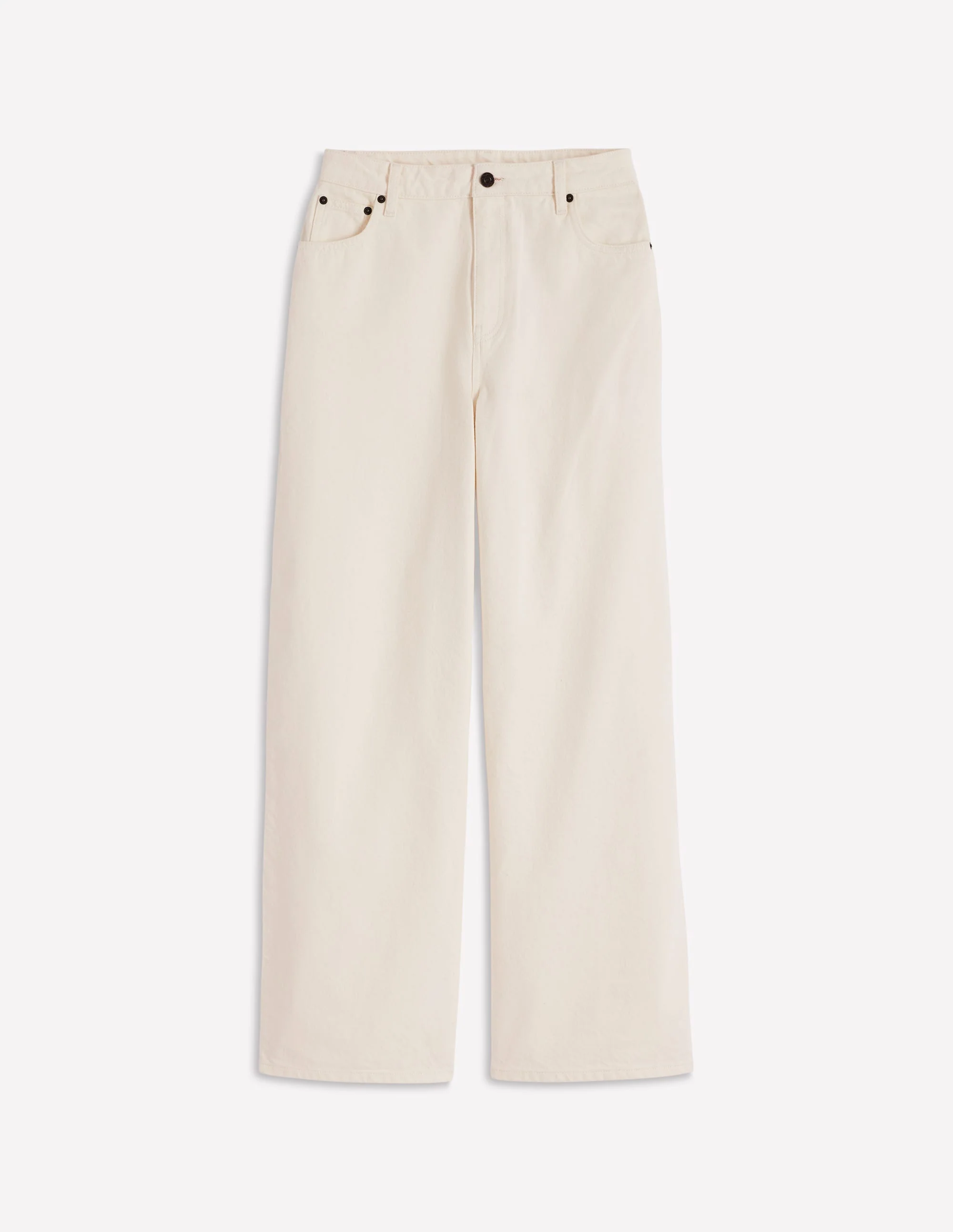 Jeans mit weitem Bein-Beige - Image 6