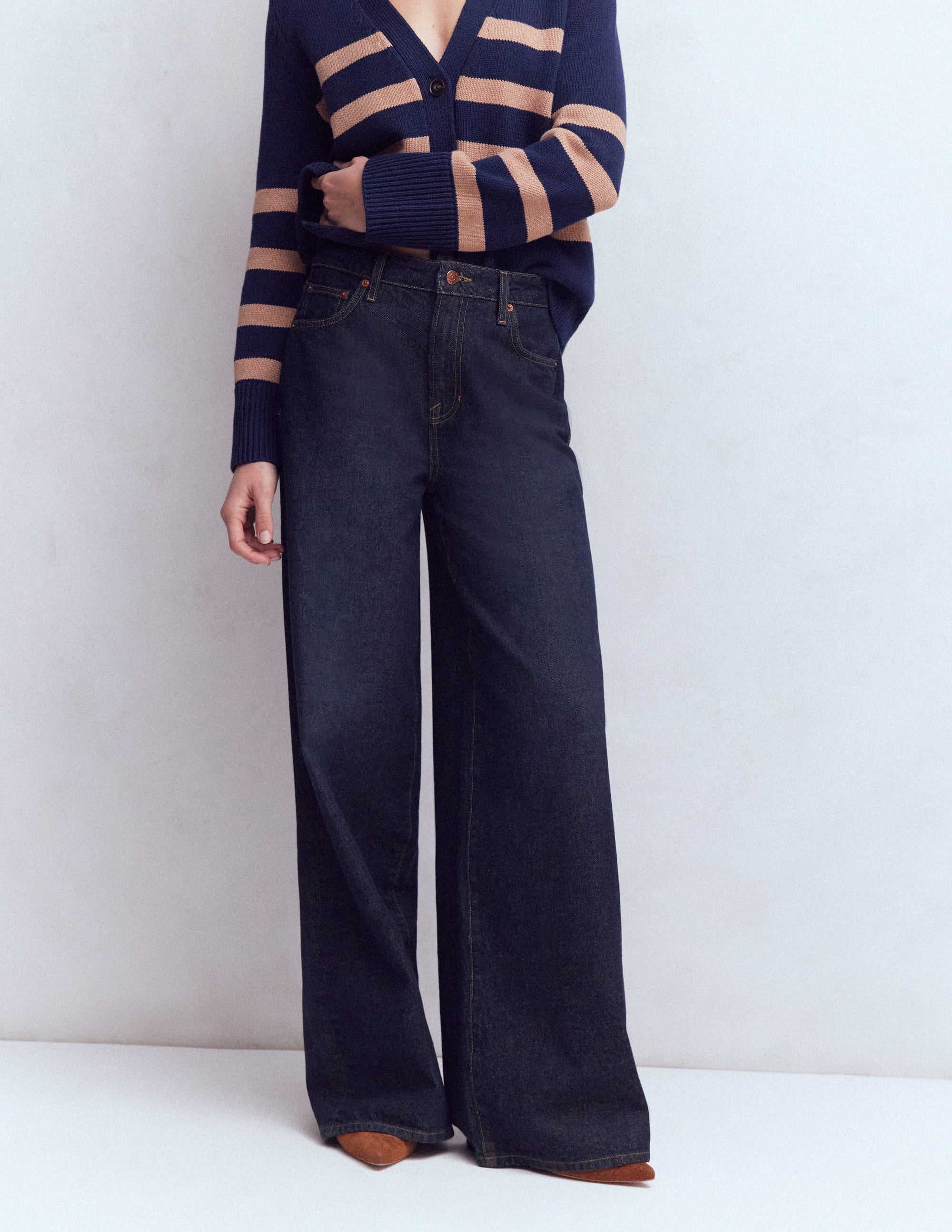 Jeans mit weitem Bein-Indigo - Image 4