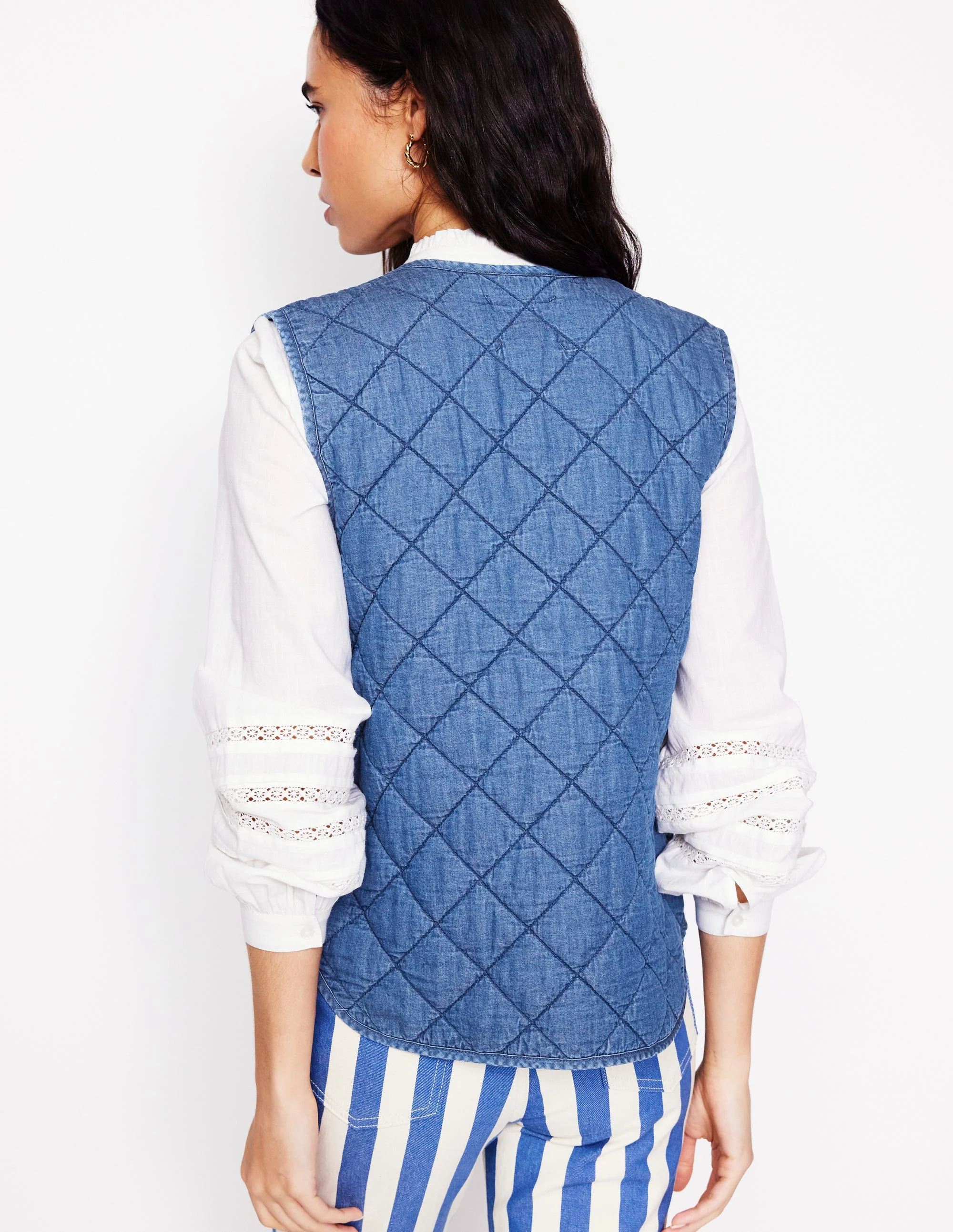 Jeans-Steppweste-Mittlere Waschung - Image 3