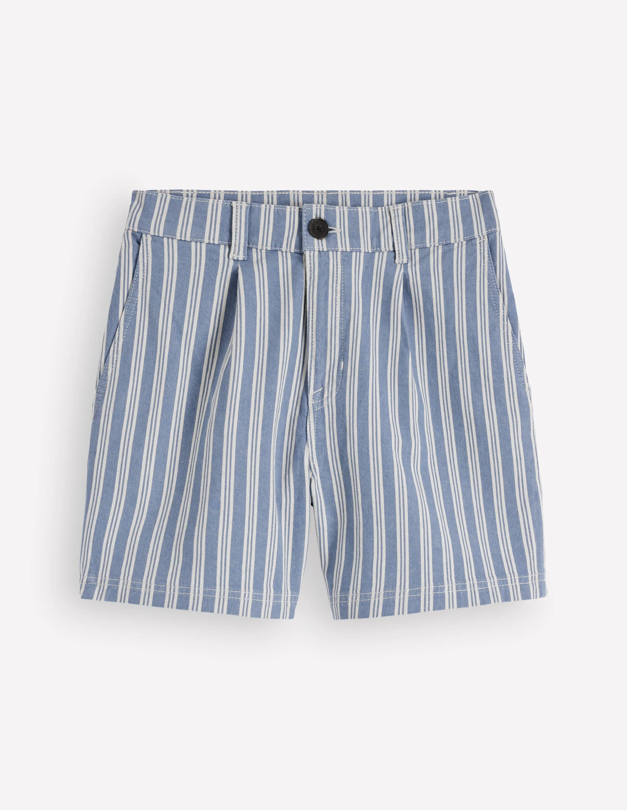 Jeansshorts mit Faltendetail vorn-Bunt - Image 5
