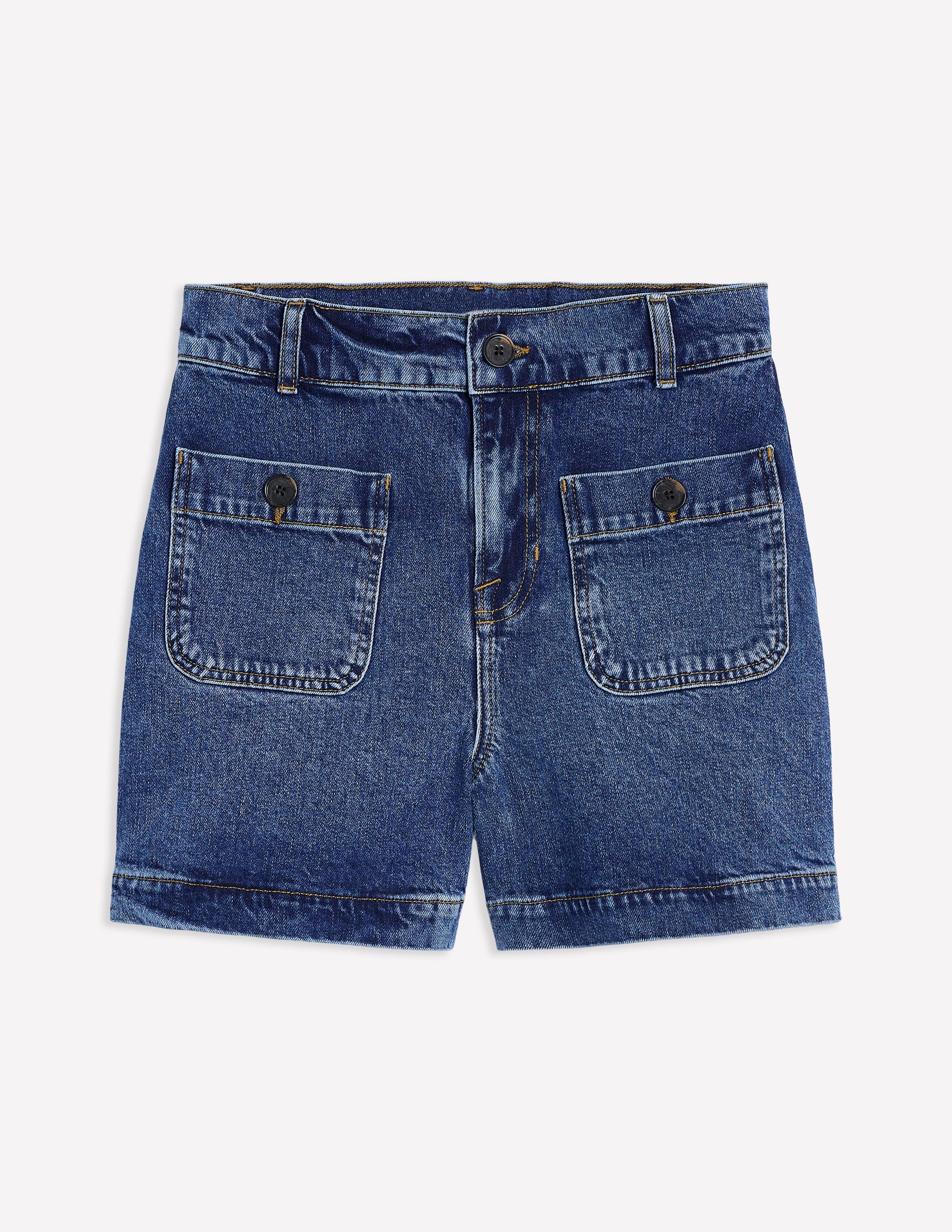 Jeansshorts mit Taschen vorn-Beatnik Red - Image 7