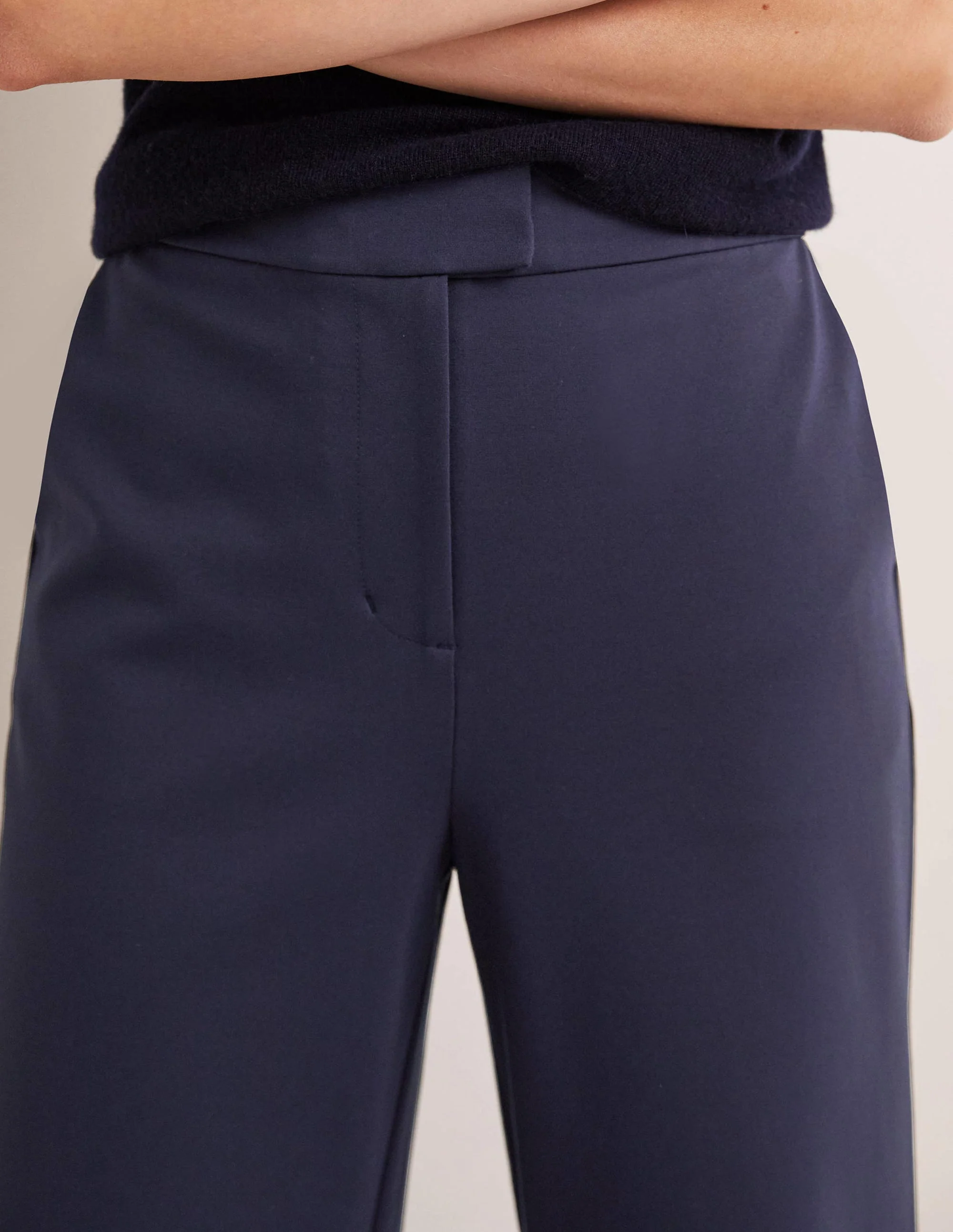Jersey-Culotte mit weitem Bein-Marineblau - Image 2