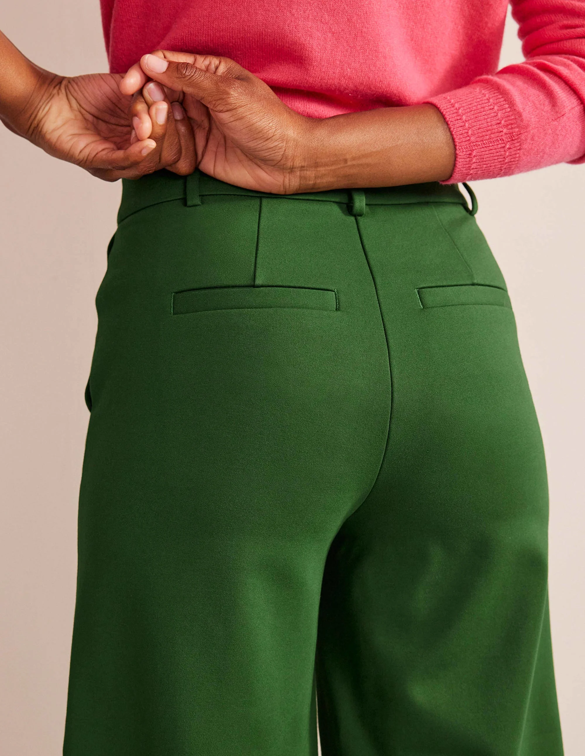 Jersey-Culotte mit weitem Bein-Wintergrün - Image 2