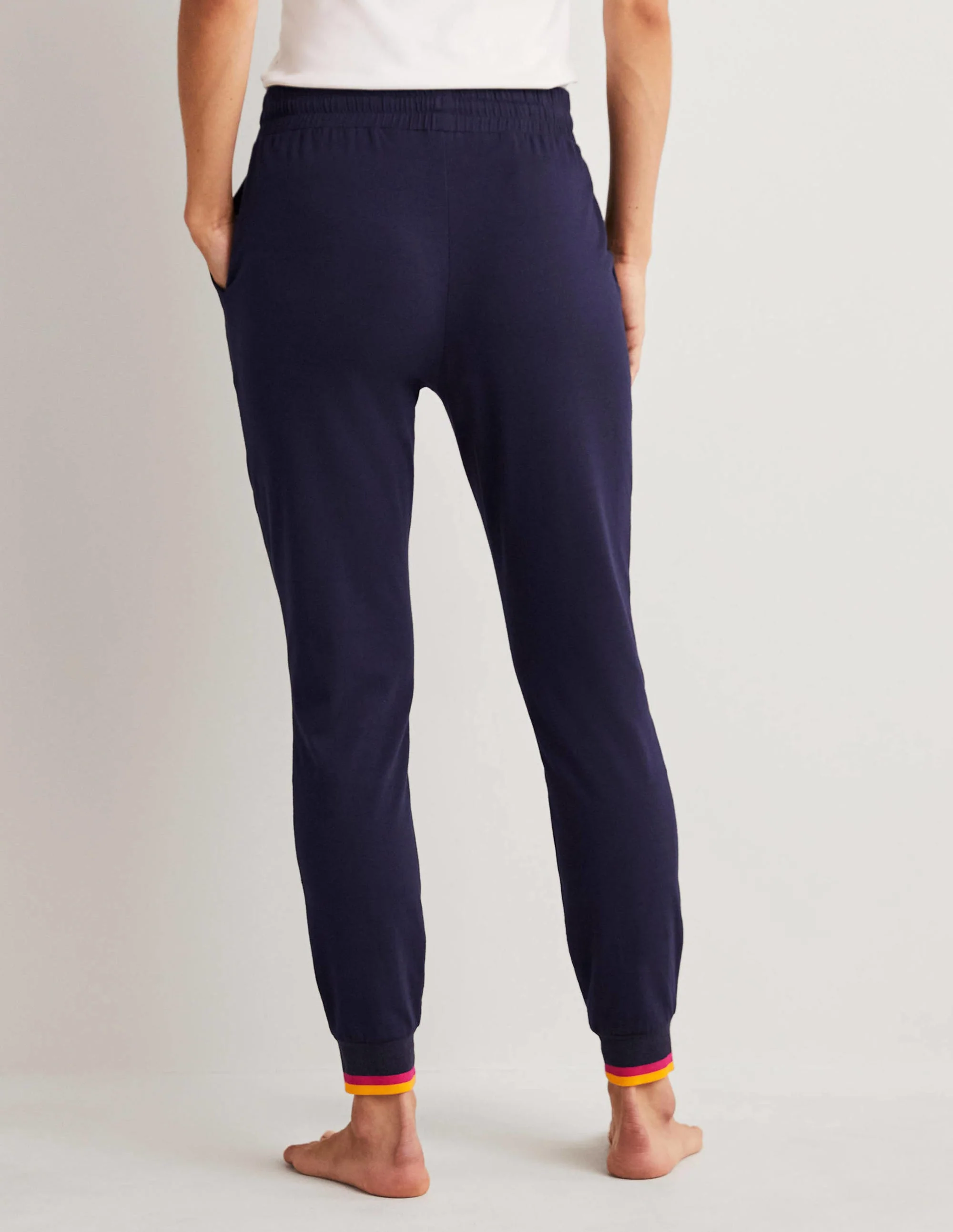 Jersey-Jogginghose mit Bündchen-Marineblau - Image 8