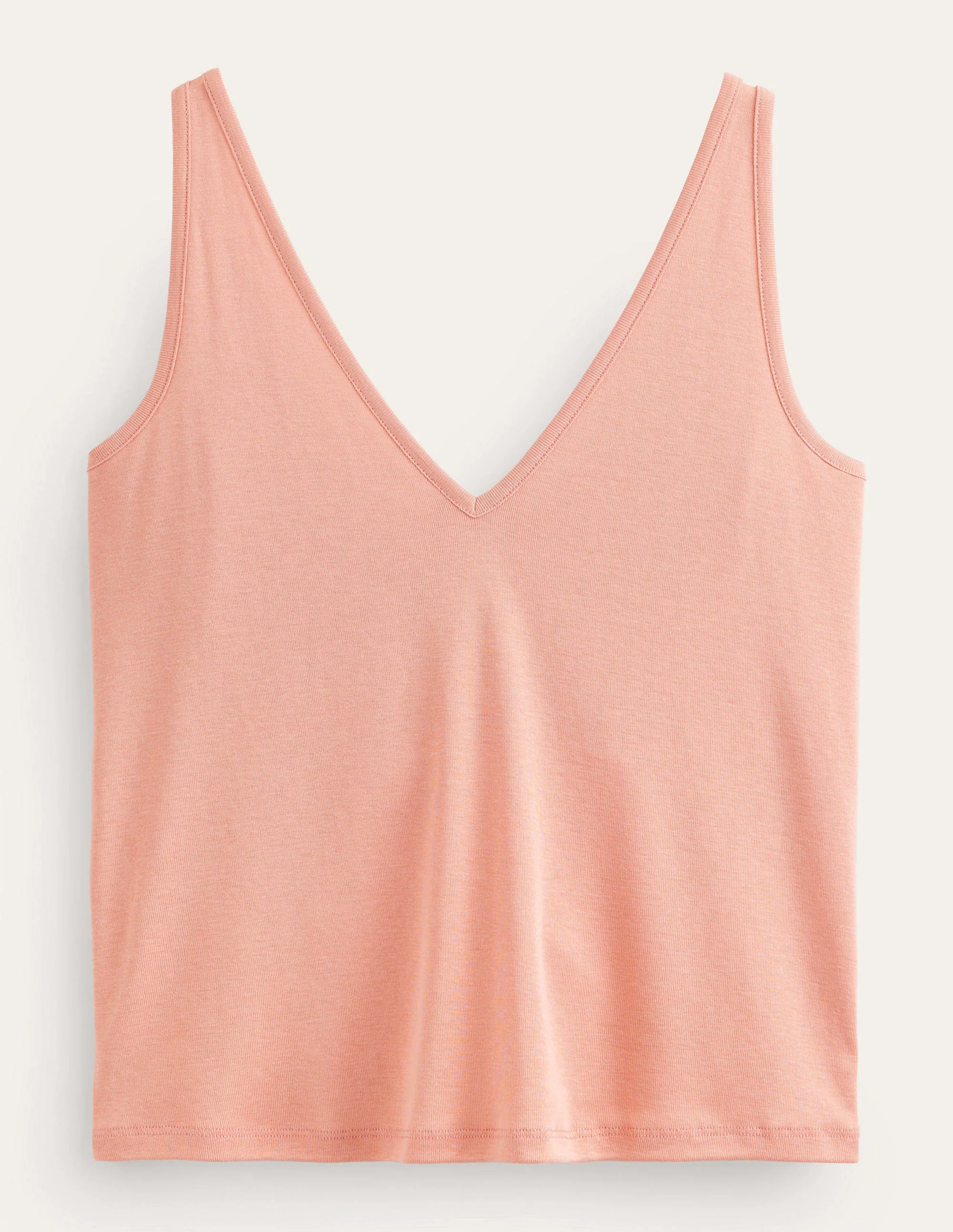 Jersey-Top mit V-Ausschnitt-Rosa - Image 5