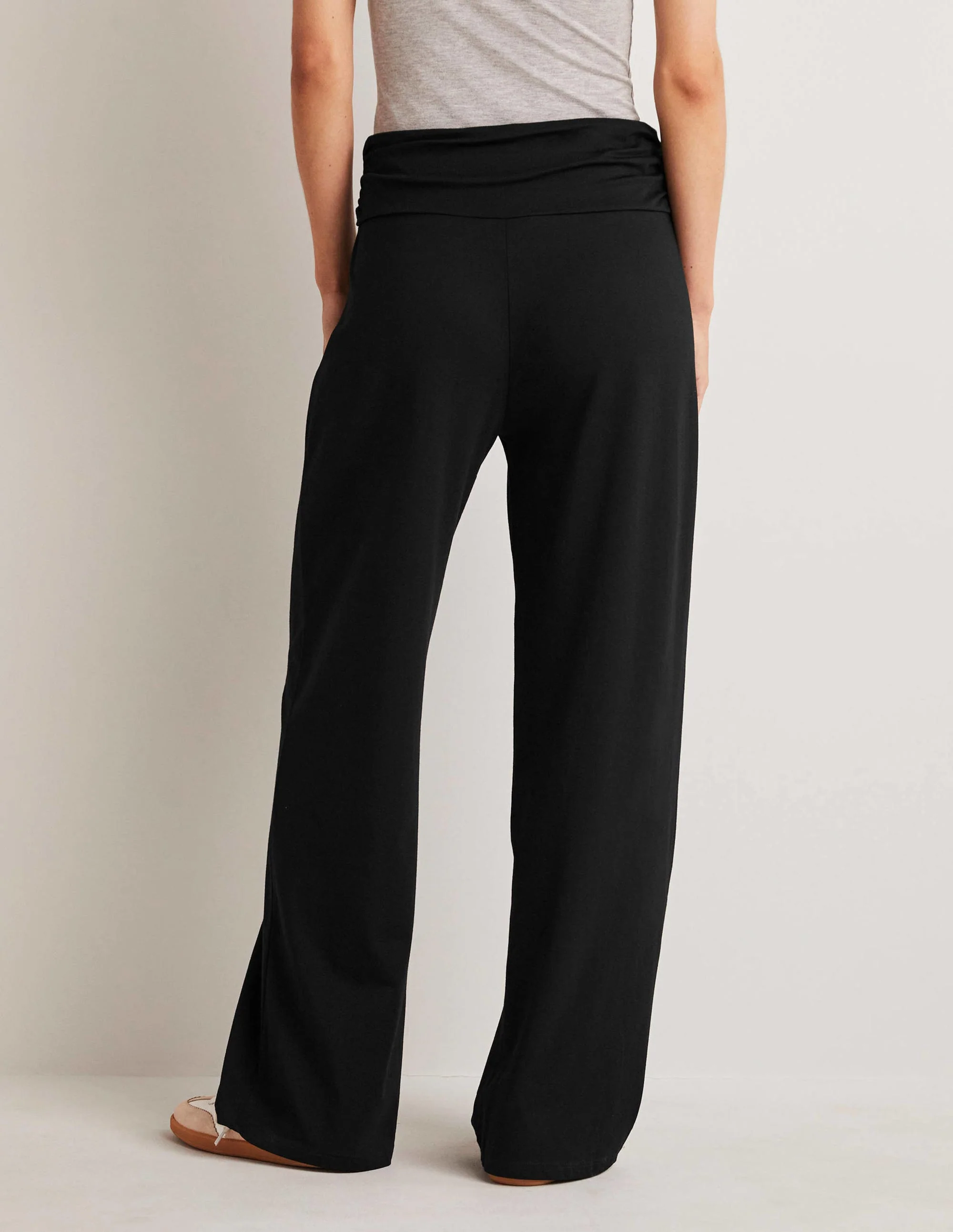 Jerseyhose mit weitem Bein-Schwarz - Image 7
