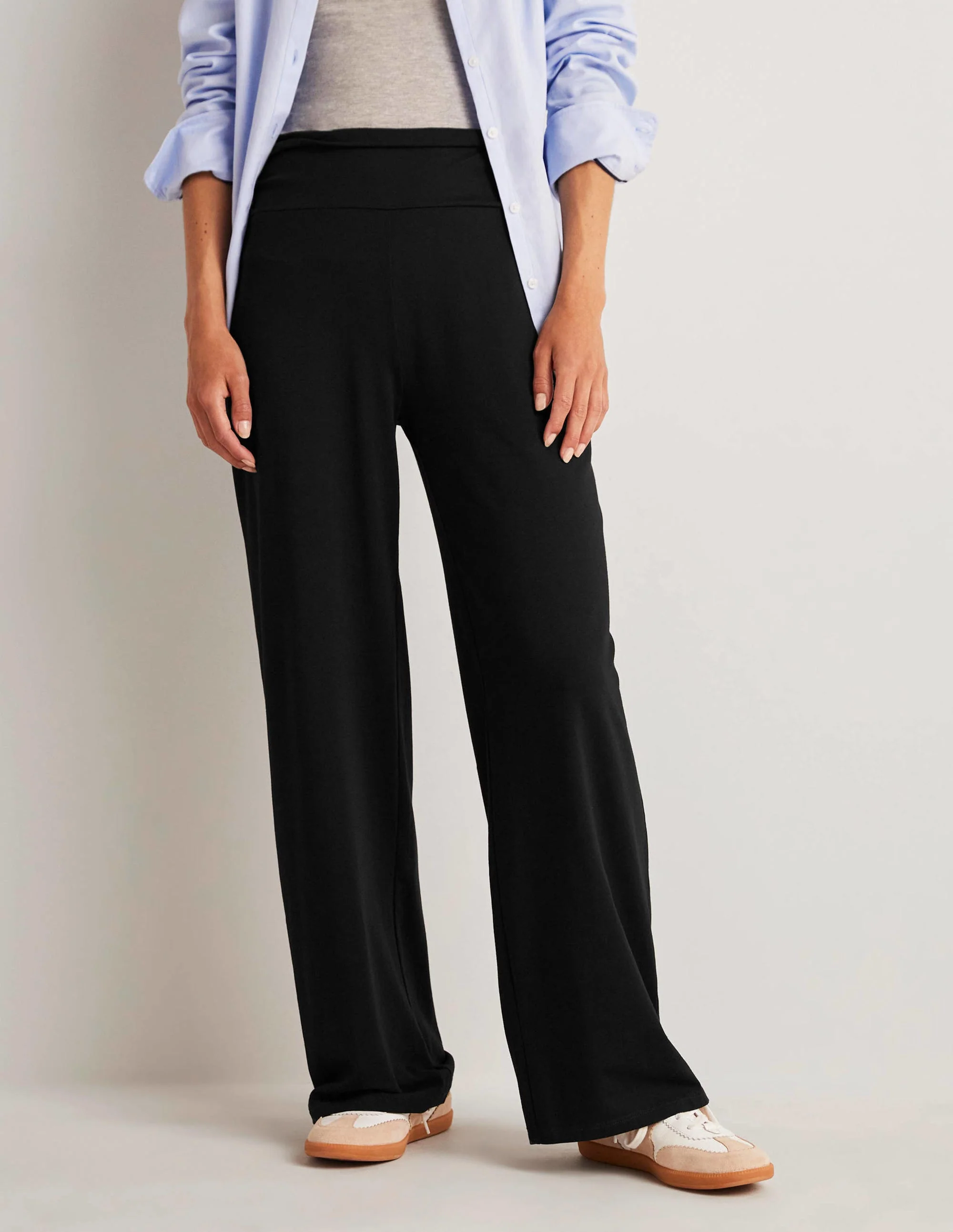 Jerseyhose mit weitem Bein-Schwarz - Image 8