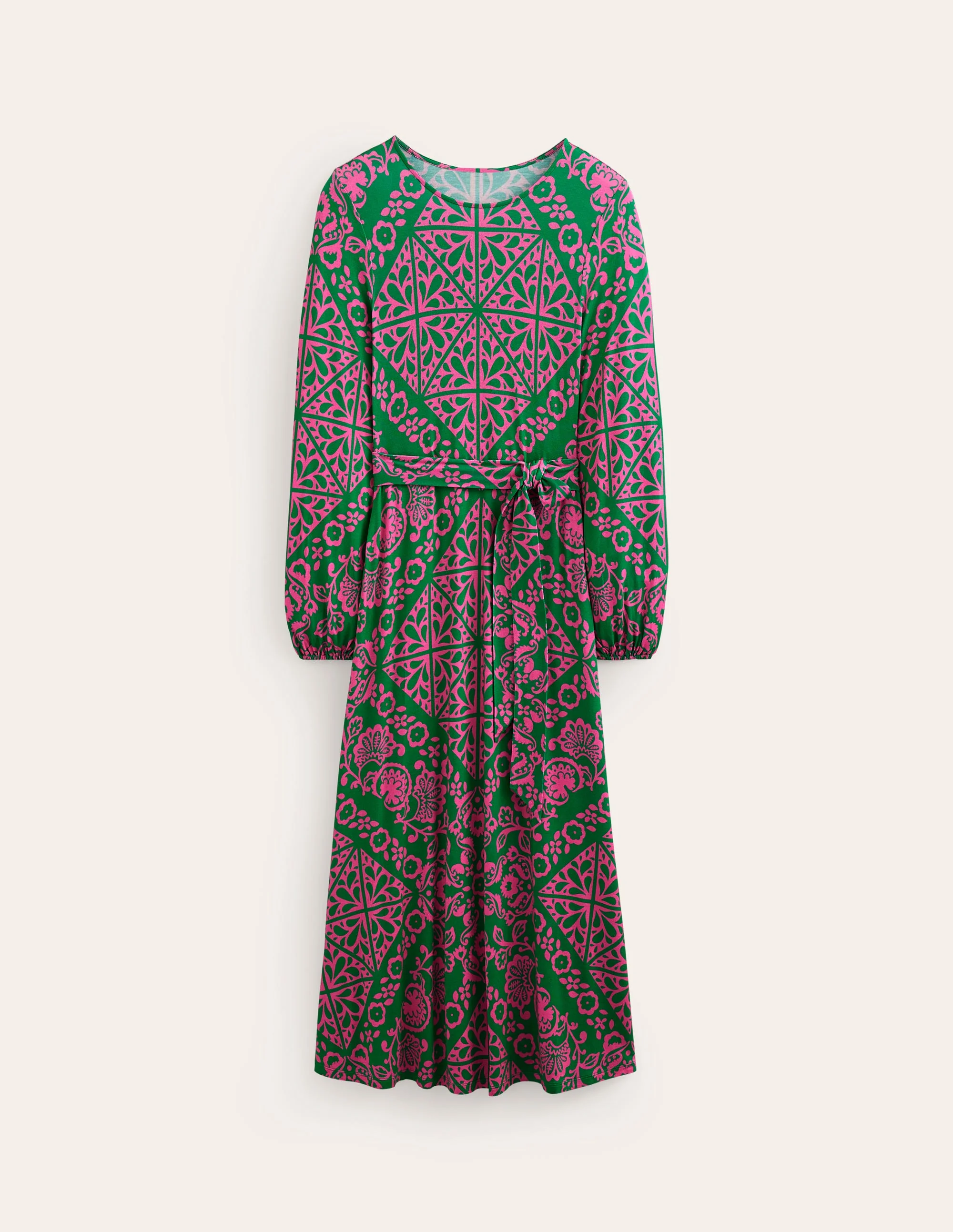 Jerseykleid mit Druckmotiv-Grün, Mosaik-Terrasse - Image 5