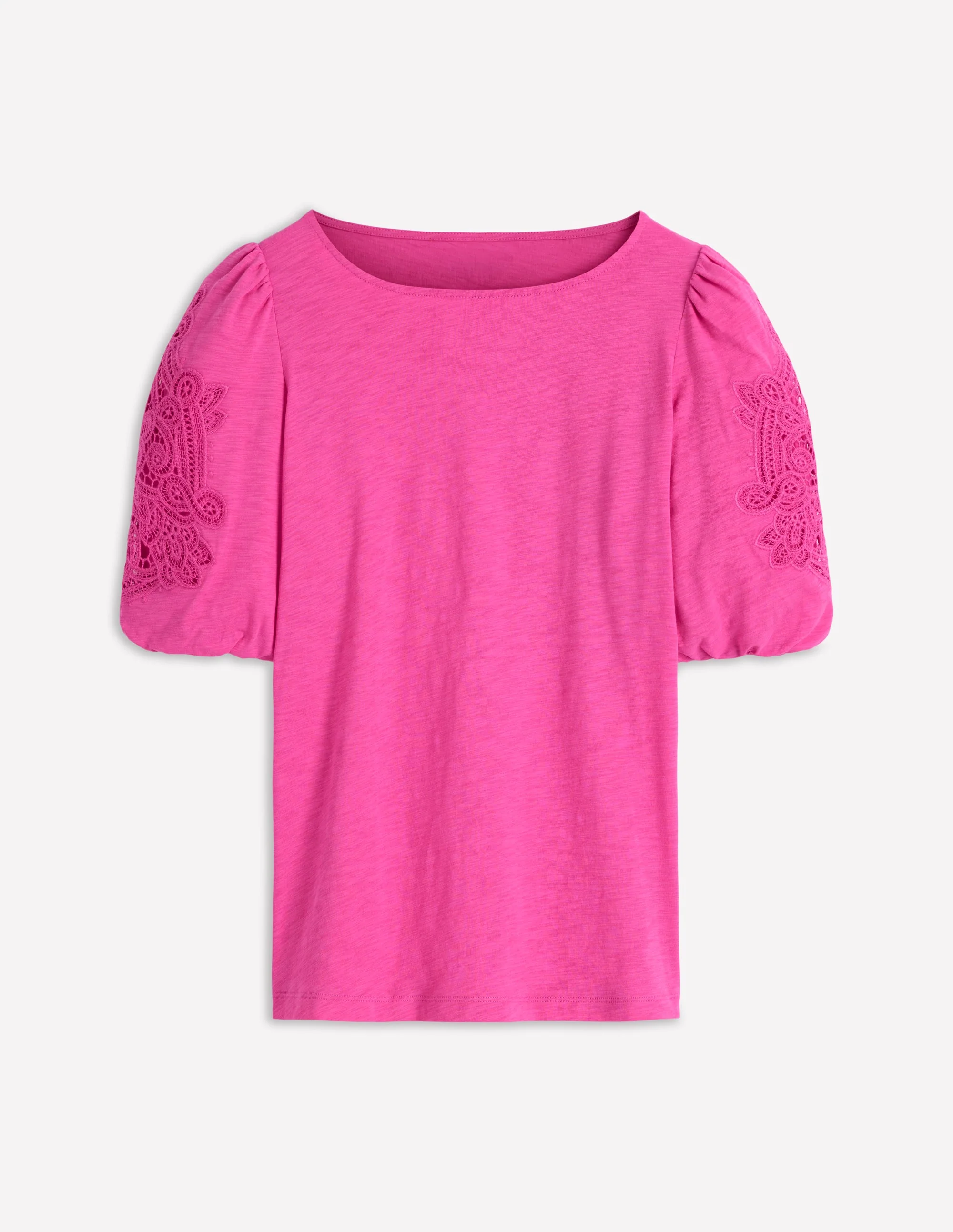 Jerseyoberteil mit Cutwork-Detail-Phlox-Rosa - Image 5