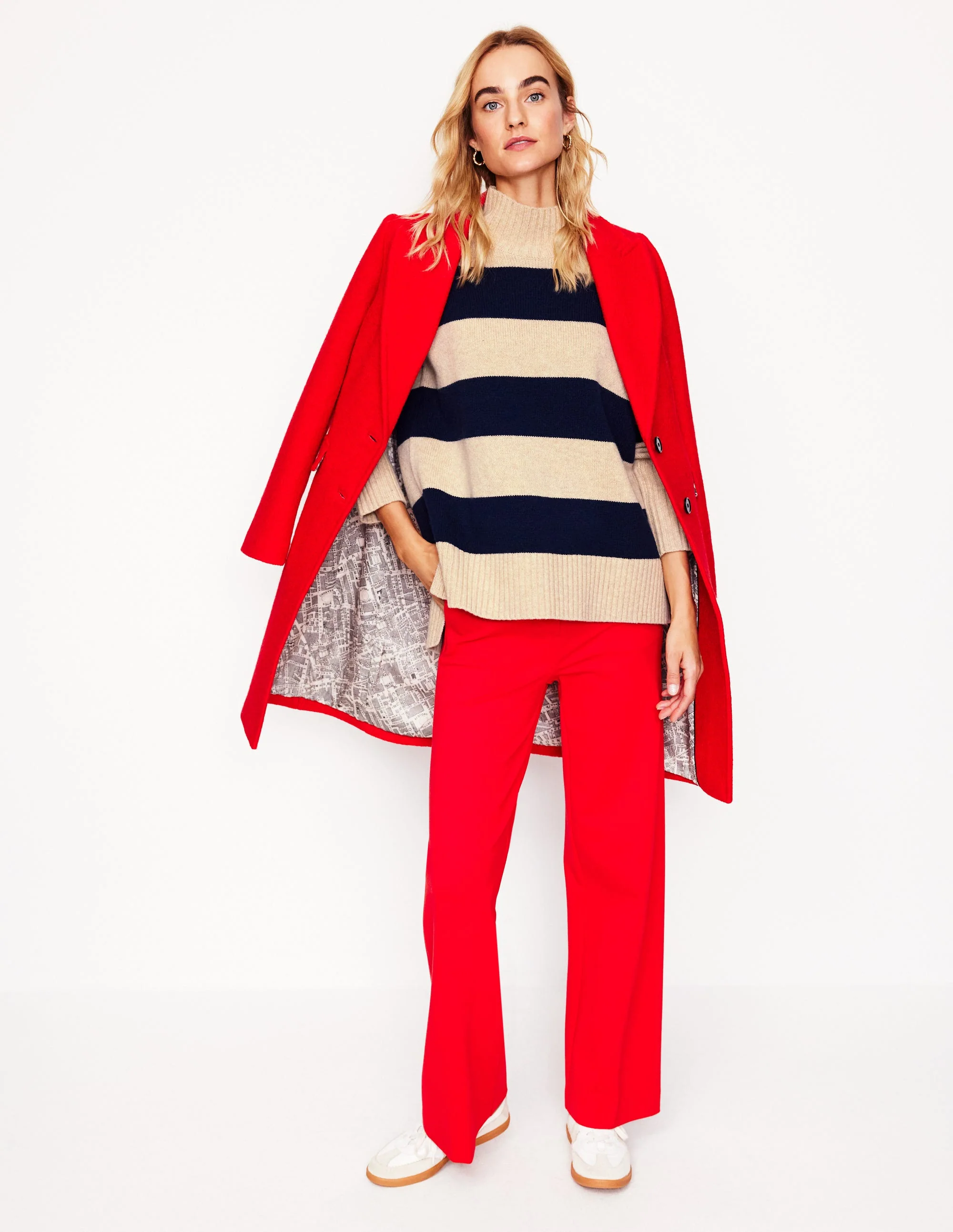 Jessica Oversize-Pullover-Chinchilla Meliert, Marineblau - Image 6