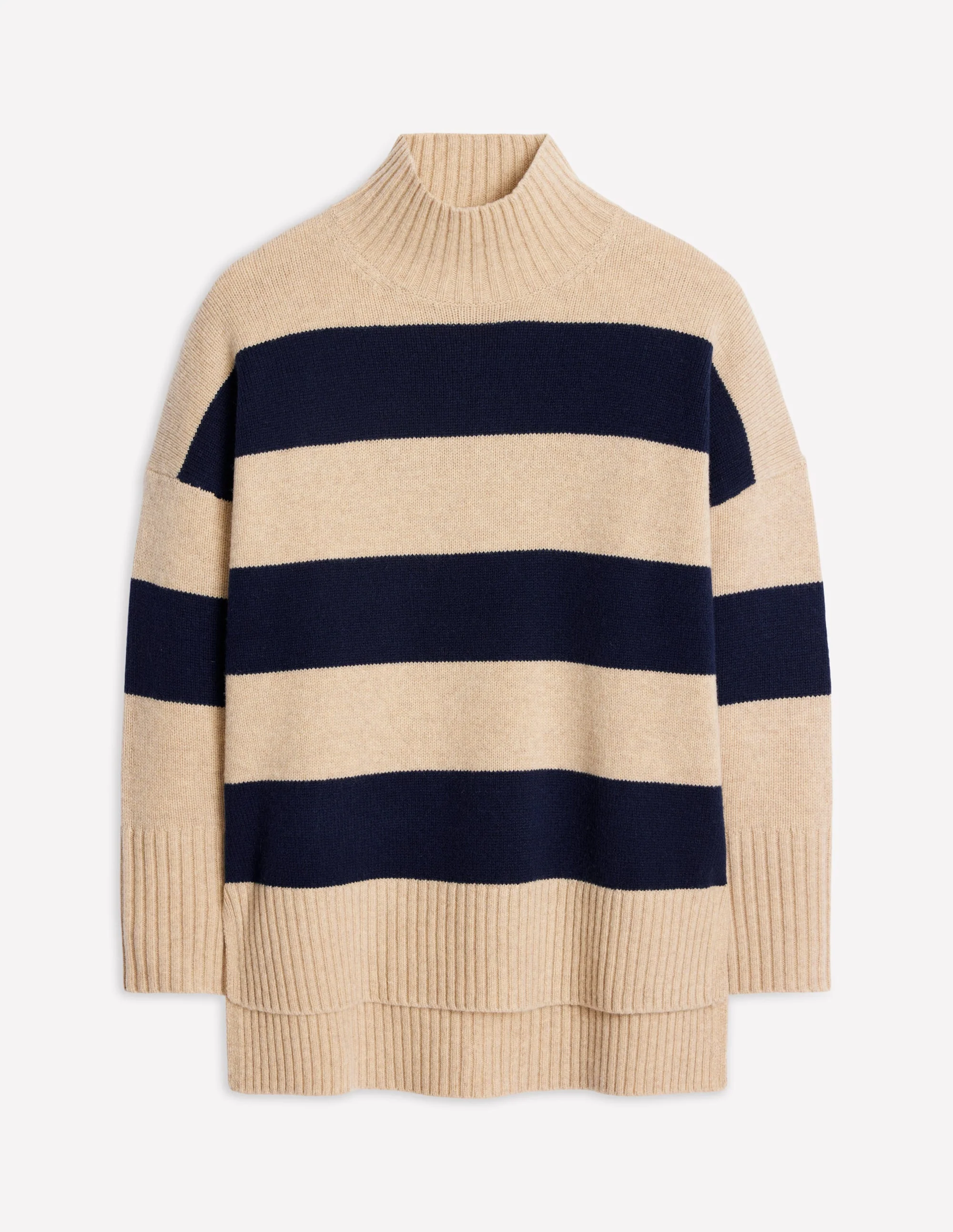 Jessica Oversize-Pullover-Chinchilla Meliert, Marineblau - Image 9