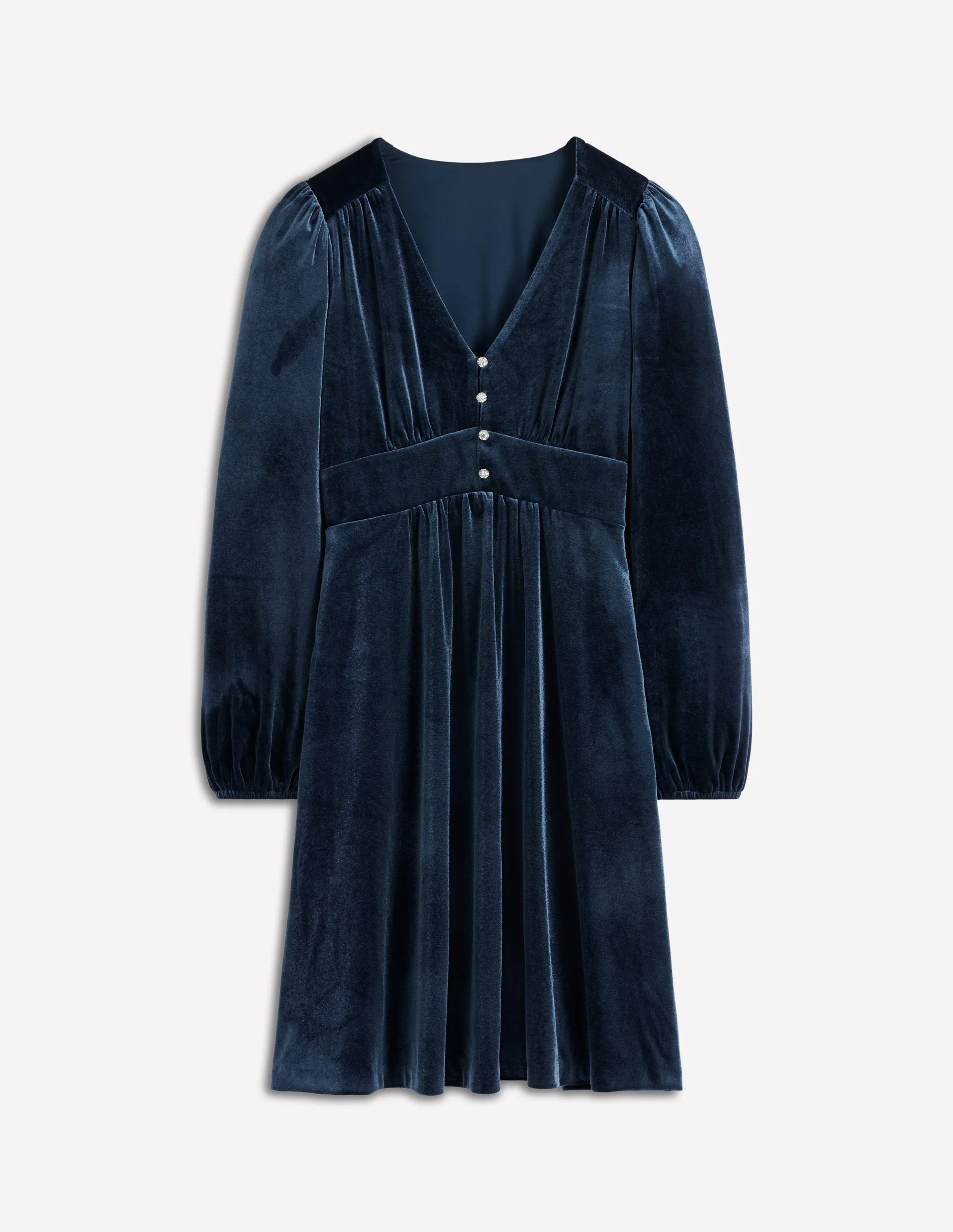 Jocelyn Kurzes Samtkleid-Mitternachtsmeer - Image 5