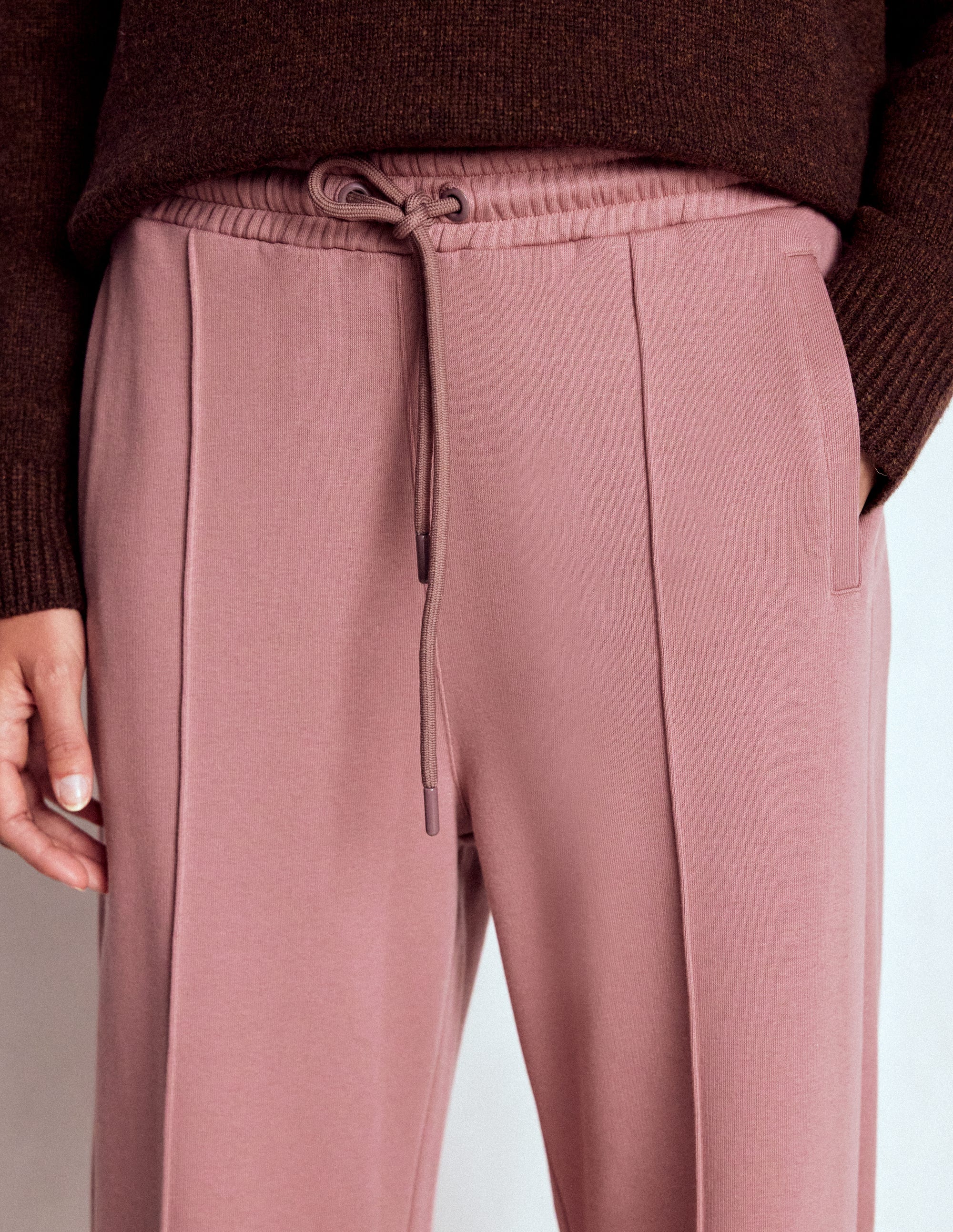 Jogginghose mit weitem Bein-Rosé - Image 2