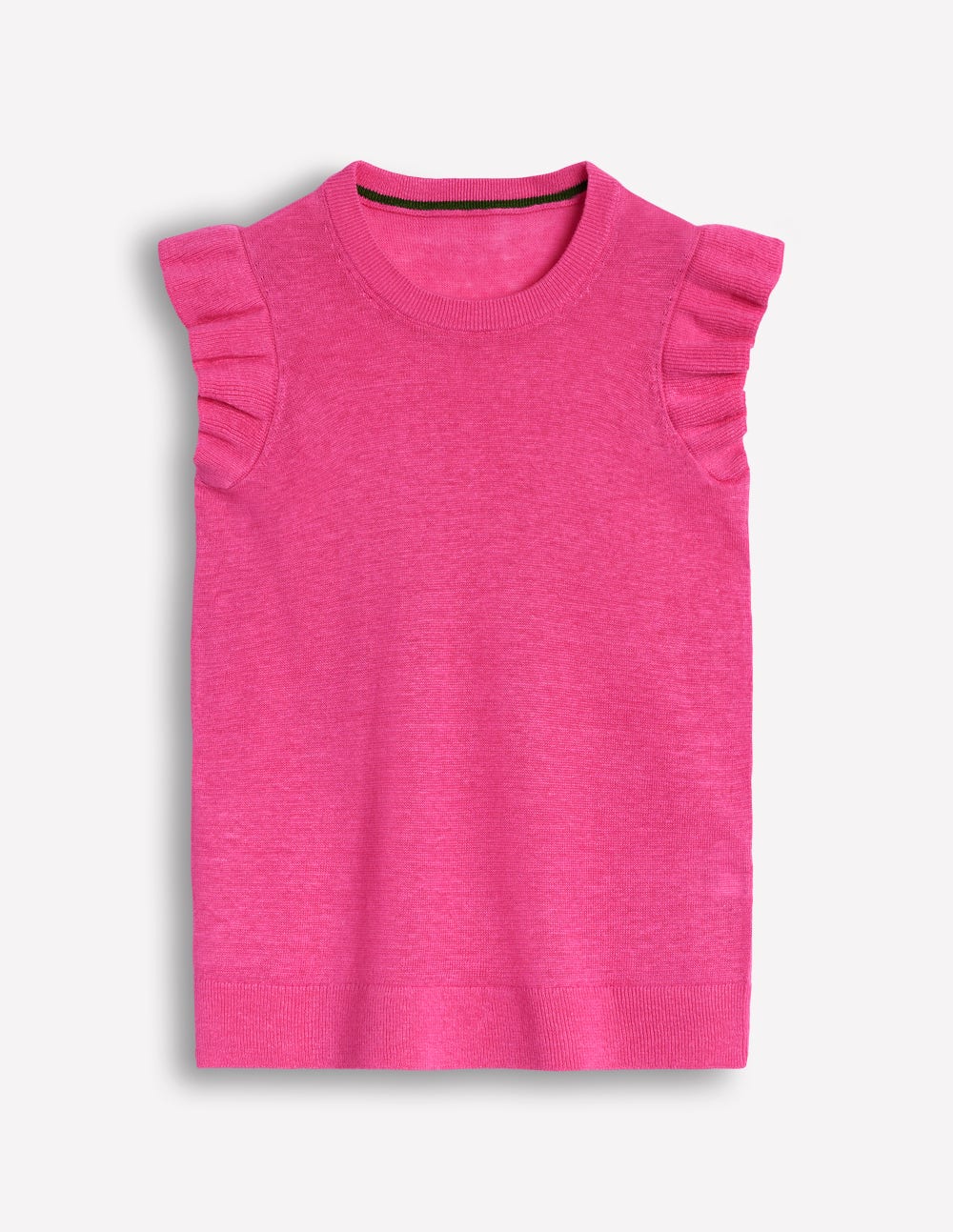 Josie Leinentop mit Rüschen-Sorbet-Rosa - Image 5