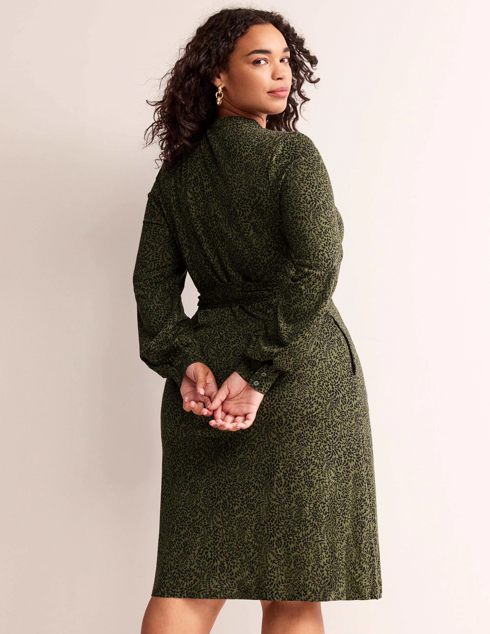 Julia Hemdblusenkleid aus Jersey-Fichte, Apfelzweig - Image 6
