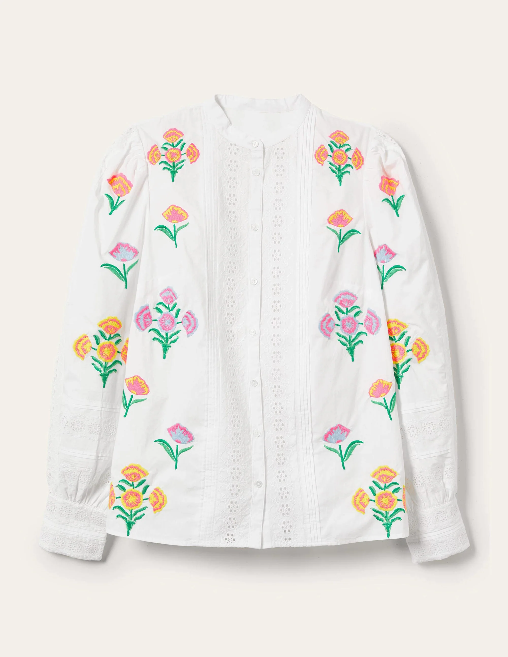 Julianne Bestickte Bluse-Naturweiß, Stickerei - Image 11