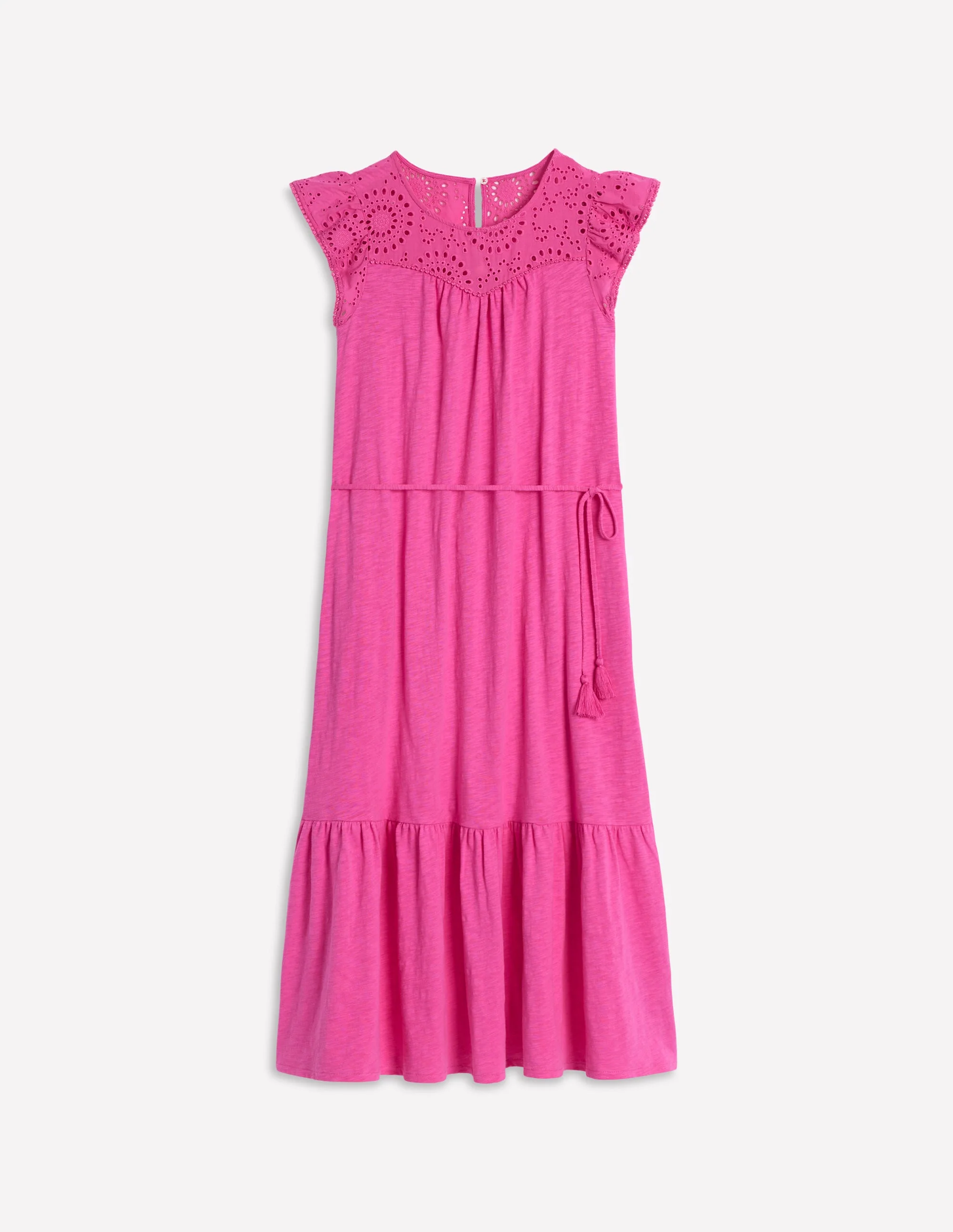 Juliet Midikleid mit Lochstickerei-Rosa - Image 6